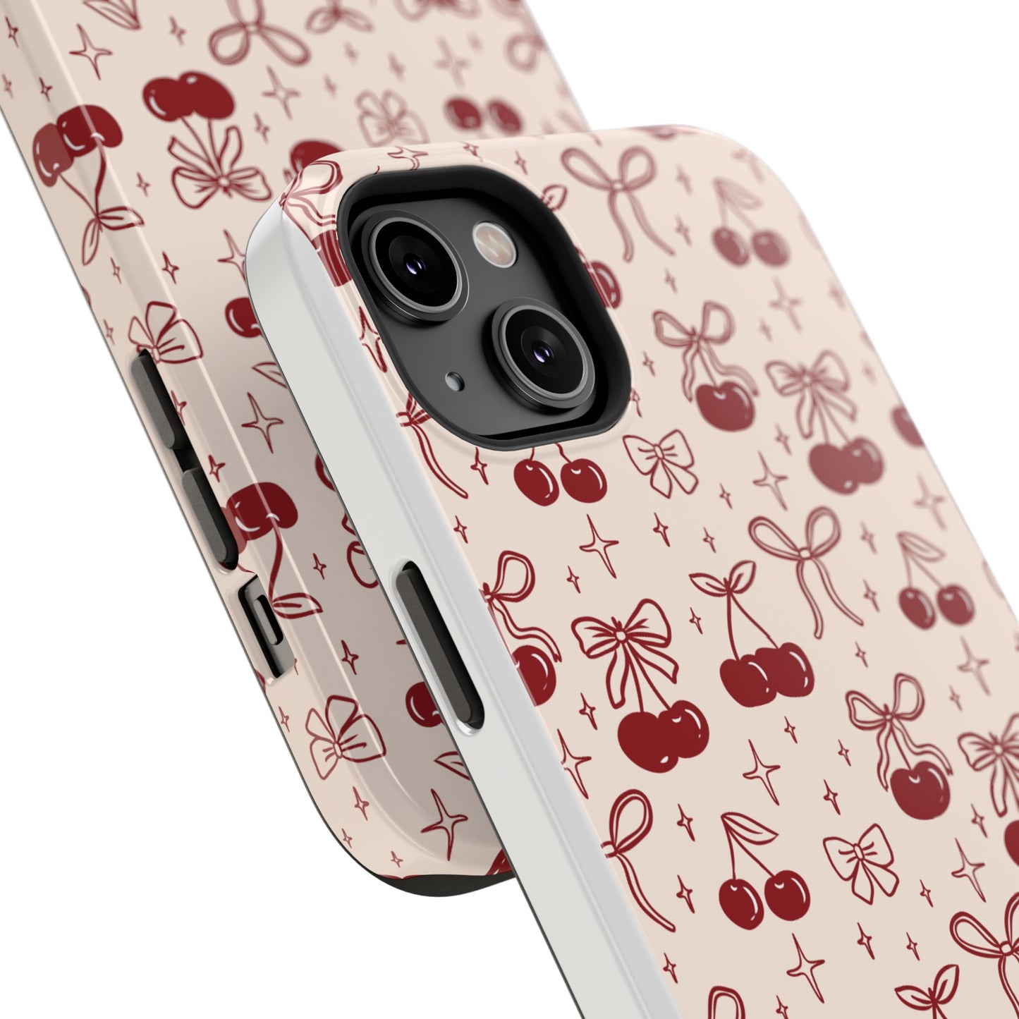 Cherry Blossom Phone Case - Impact-Resistant Cherry Pattern Design