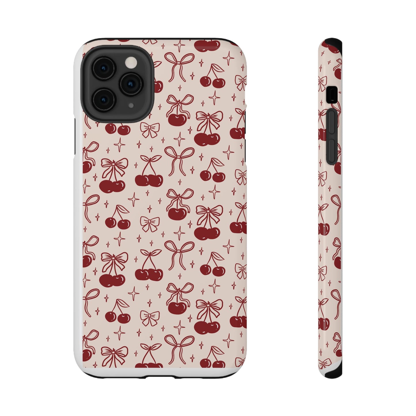 Cherry Blossom Phone Case - Impact-Resistant Cherry Pattern Design