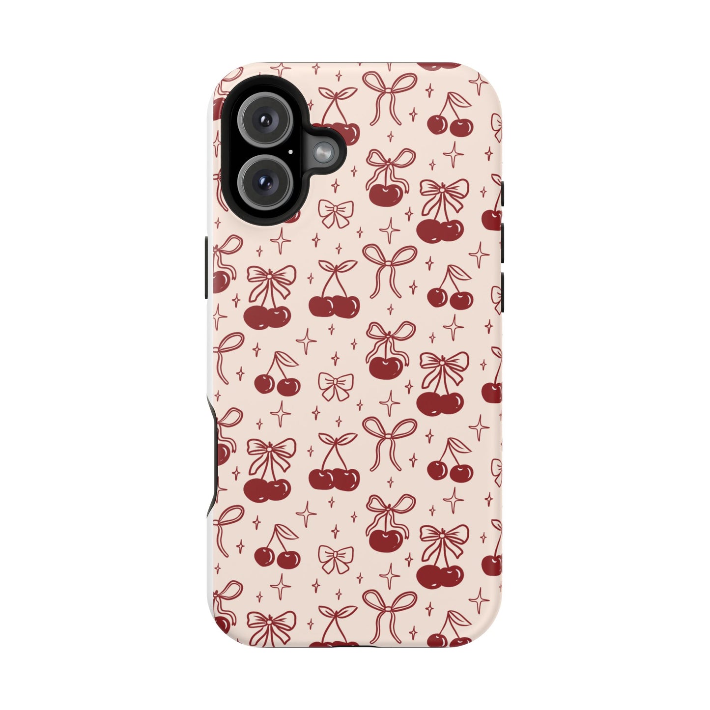 Cherry Blossom Phone Case - Impact-Resistant Cherry Pattern Design