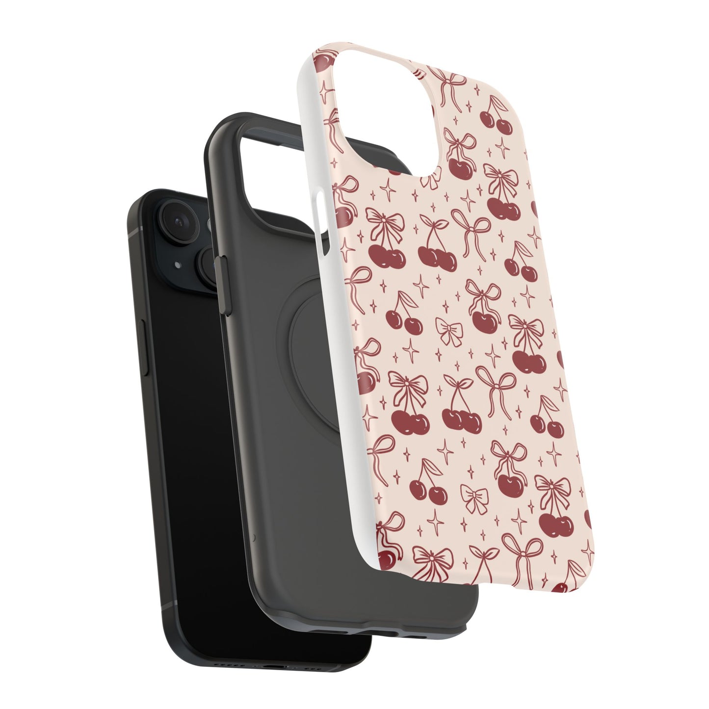 Cherry Blossom Phone Case - Impact-Resistant Cherry Pattern Design