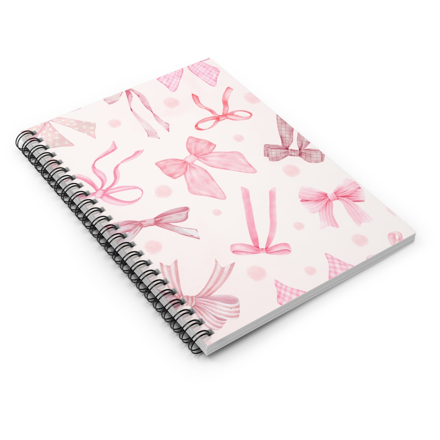 Bow Design Spiral Notebook