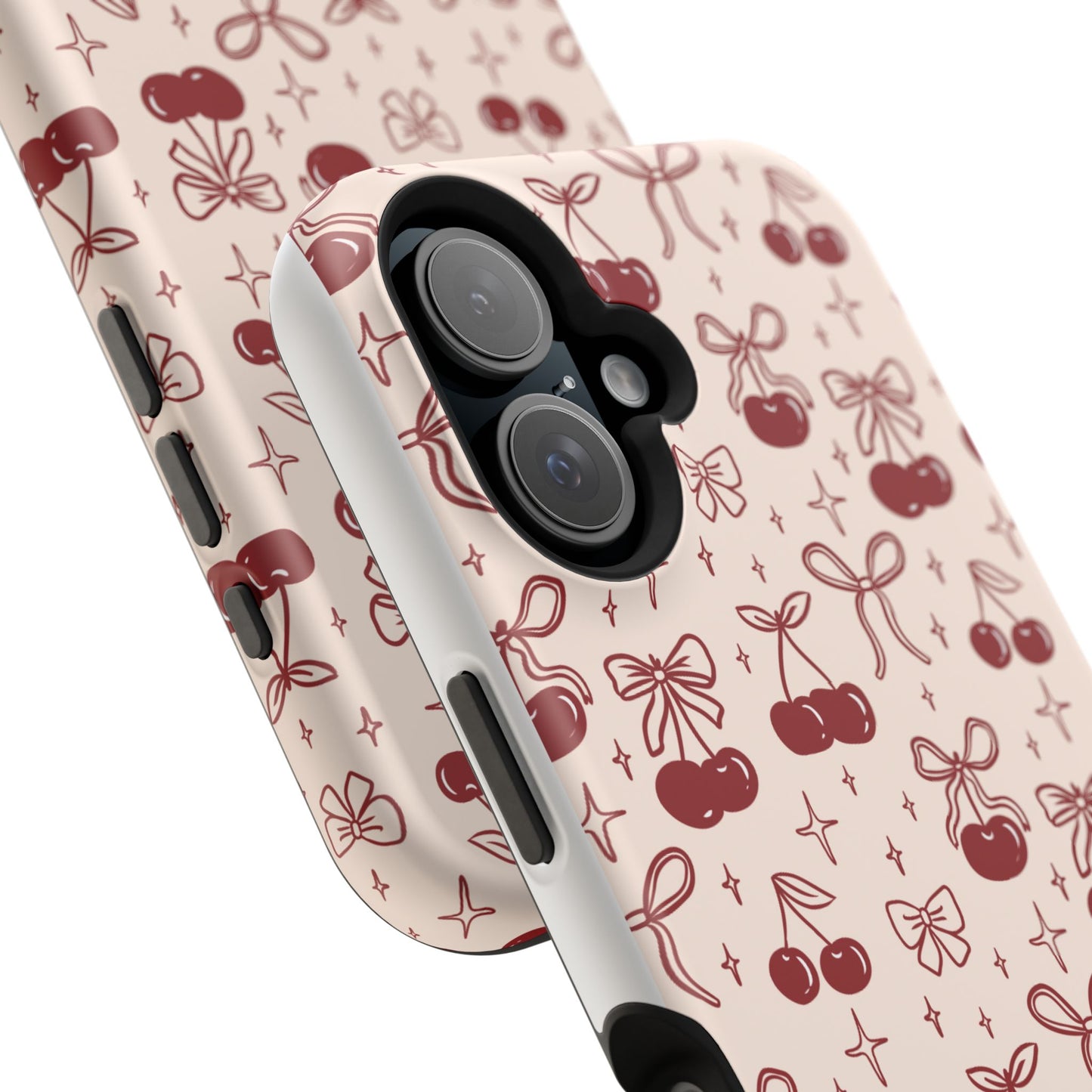 Cherry Blossom Phone Case - Impact-Resistant Cherry Pattern Design