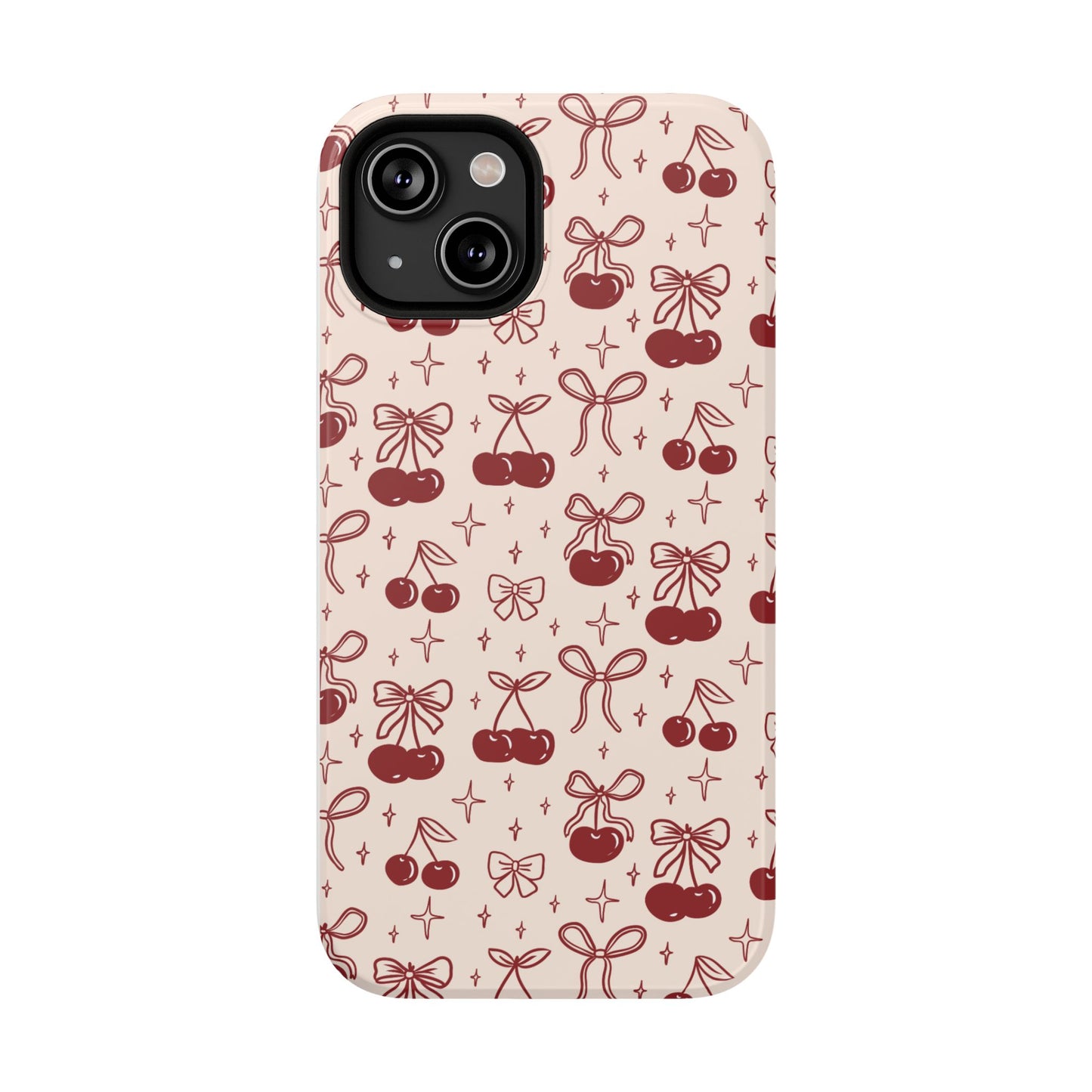 Cherry Blossom Phone Case - Impact-Resistant Cherry Pattern Design