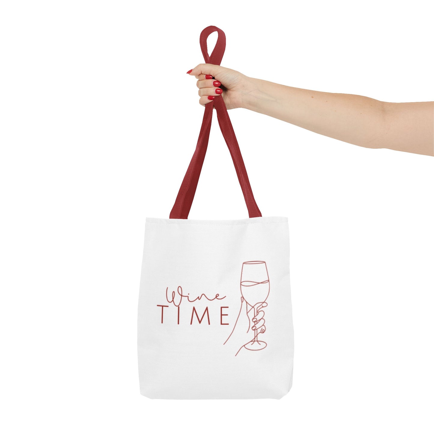 Wine Time Tote Bag - Fun Accessories for Wine Lovers, Perfect Gift for Celebrations, Events, and Everyday Use