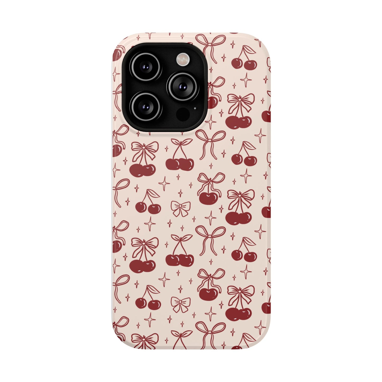 Cherry Blossom Phone Case - Impact-Resistant Cherry Pattern Design