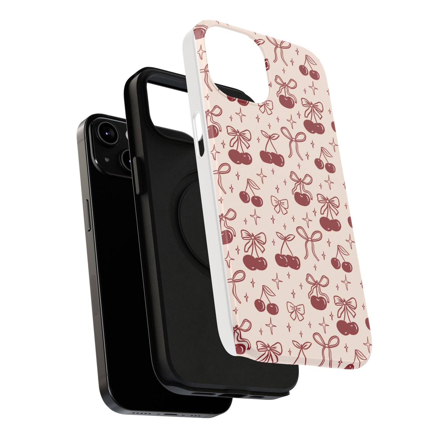 Cherry Blossom Phone Case - Impact-Resistant Cherry Pattern Design