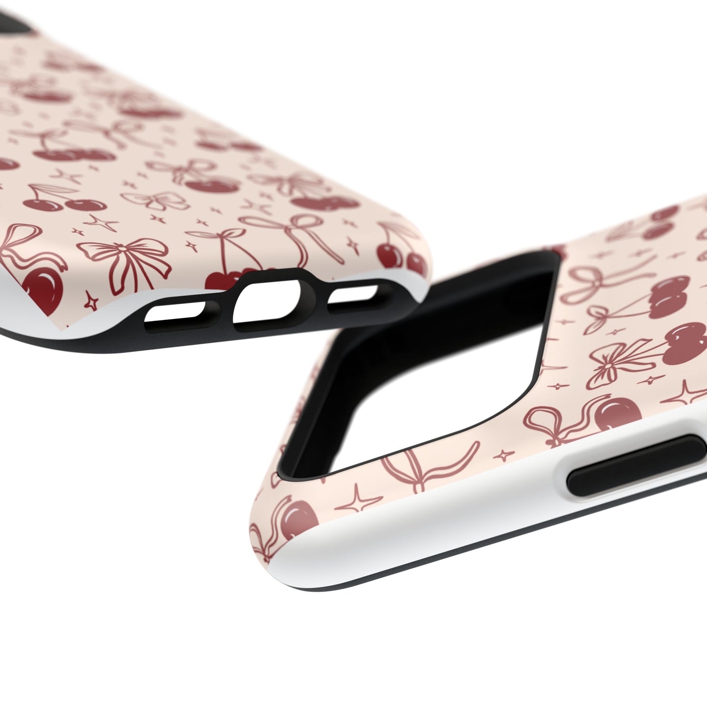 Cherry Blossom Phone Case - Impact-Resistant Cherry Pattern Design