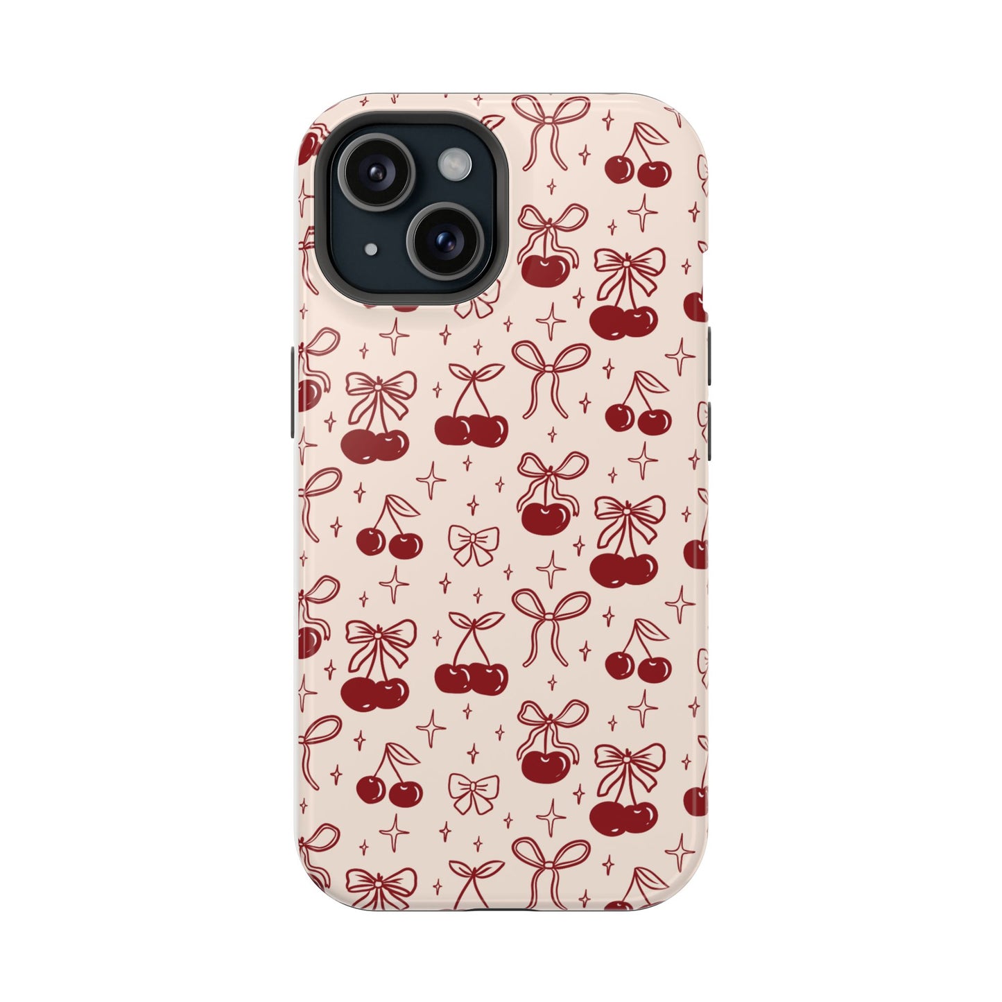 Cherry Blossom Phone Case - Impact-Resistant Cherry Pattern Design