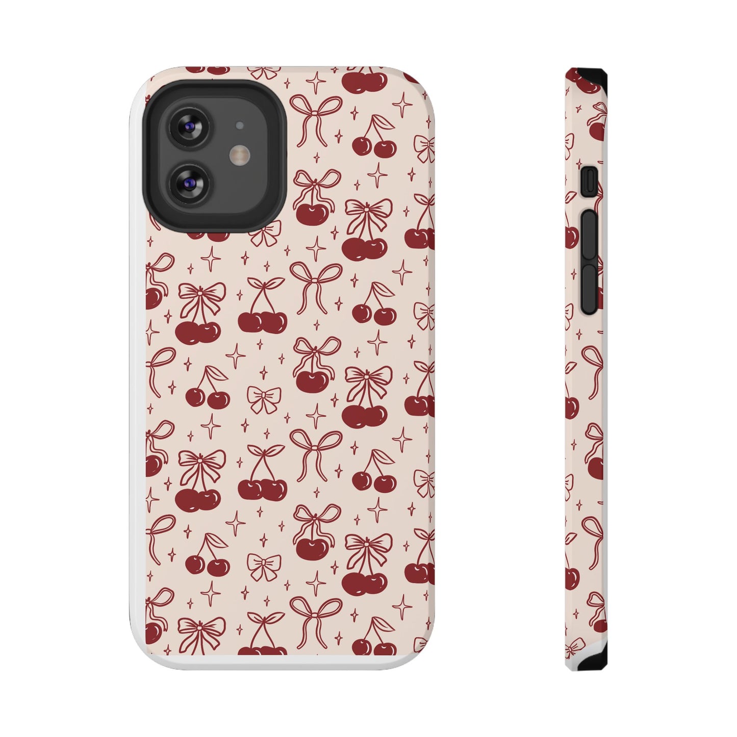 Cherry Blossom Phone Case - Impact-Resistant Cherry Pattern Design