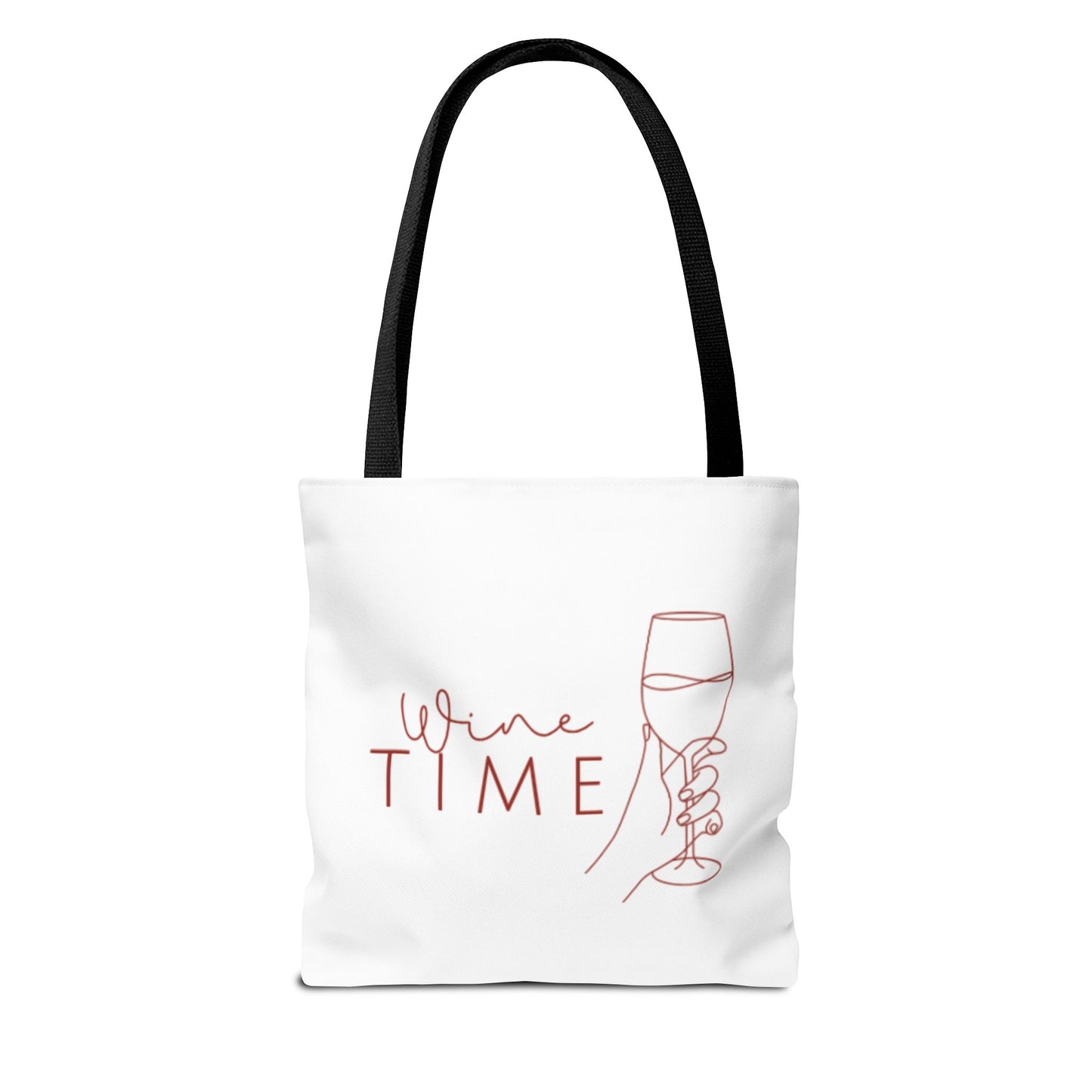 Wine Time Tote Bag - Fun Accessories for Wine Lovers, Perfect Gift for Celebrations, Events, and Everyday Use