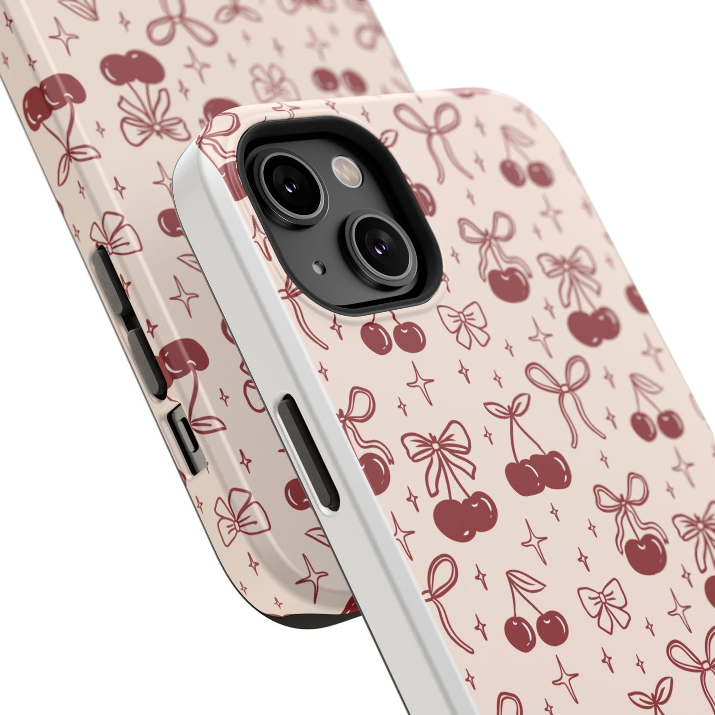 Cherry Blossom Phone Case - Impact-Resistant Cherry Pattern Design