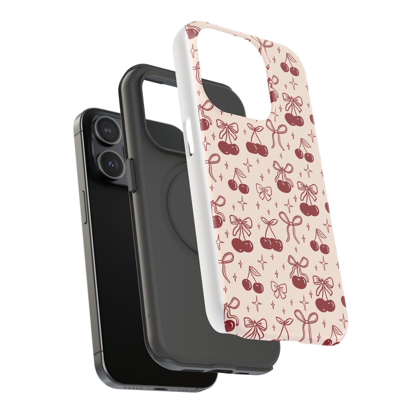 Cherry Blossom Phone Case - Impact-Resistant Cherry Pattern Design