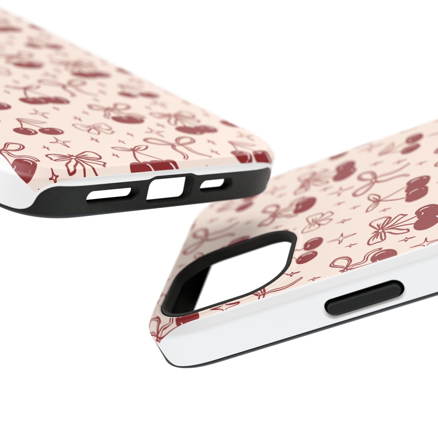 Cherry Blossom Phone Case - Impact-Resistant Cherry Pattern Design