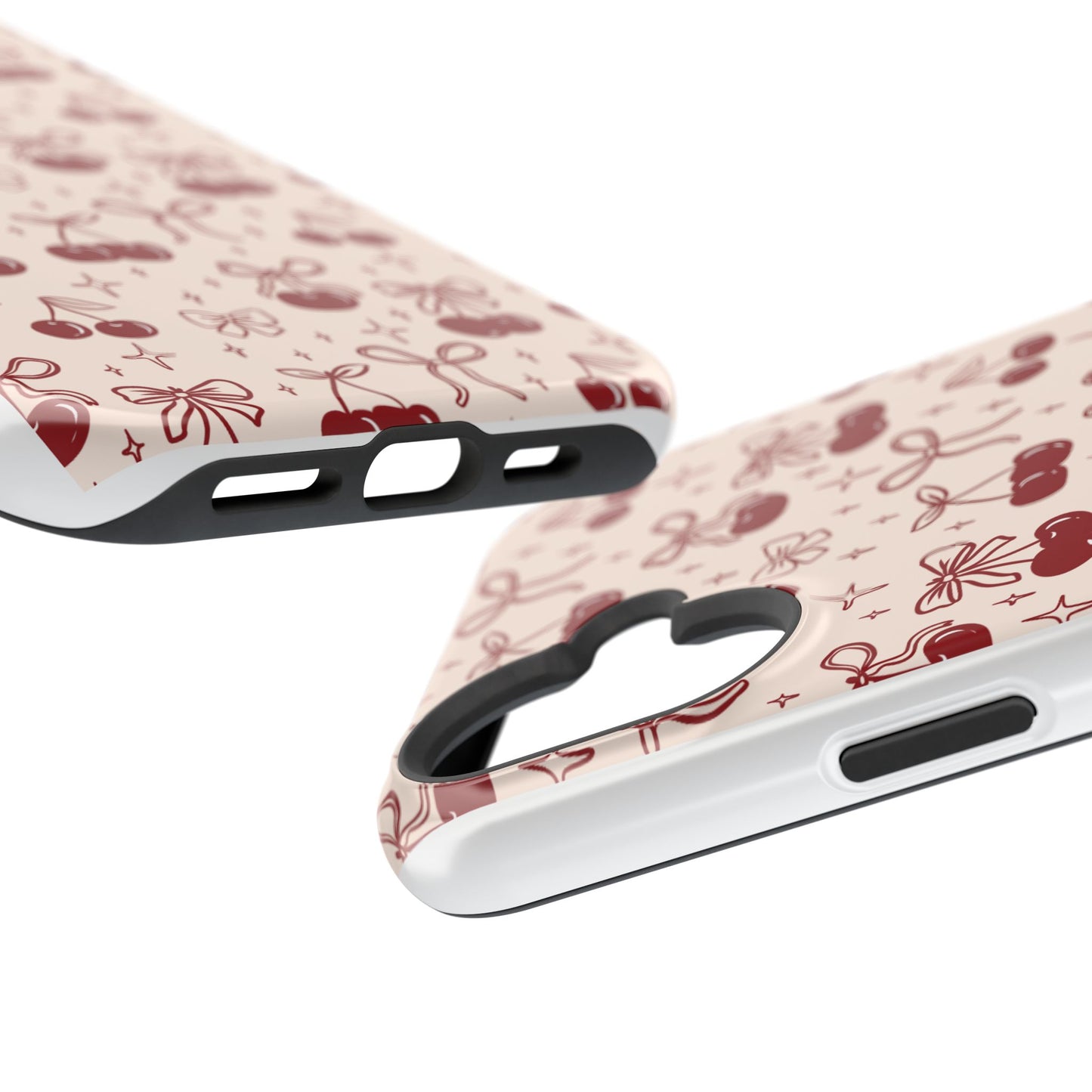 Cherry Blossom Phone Case - Impact-Resistant Cherry Pattern Design
