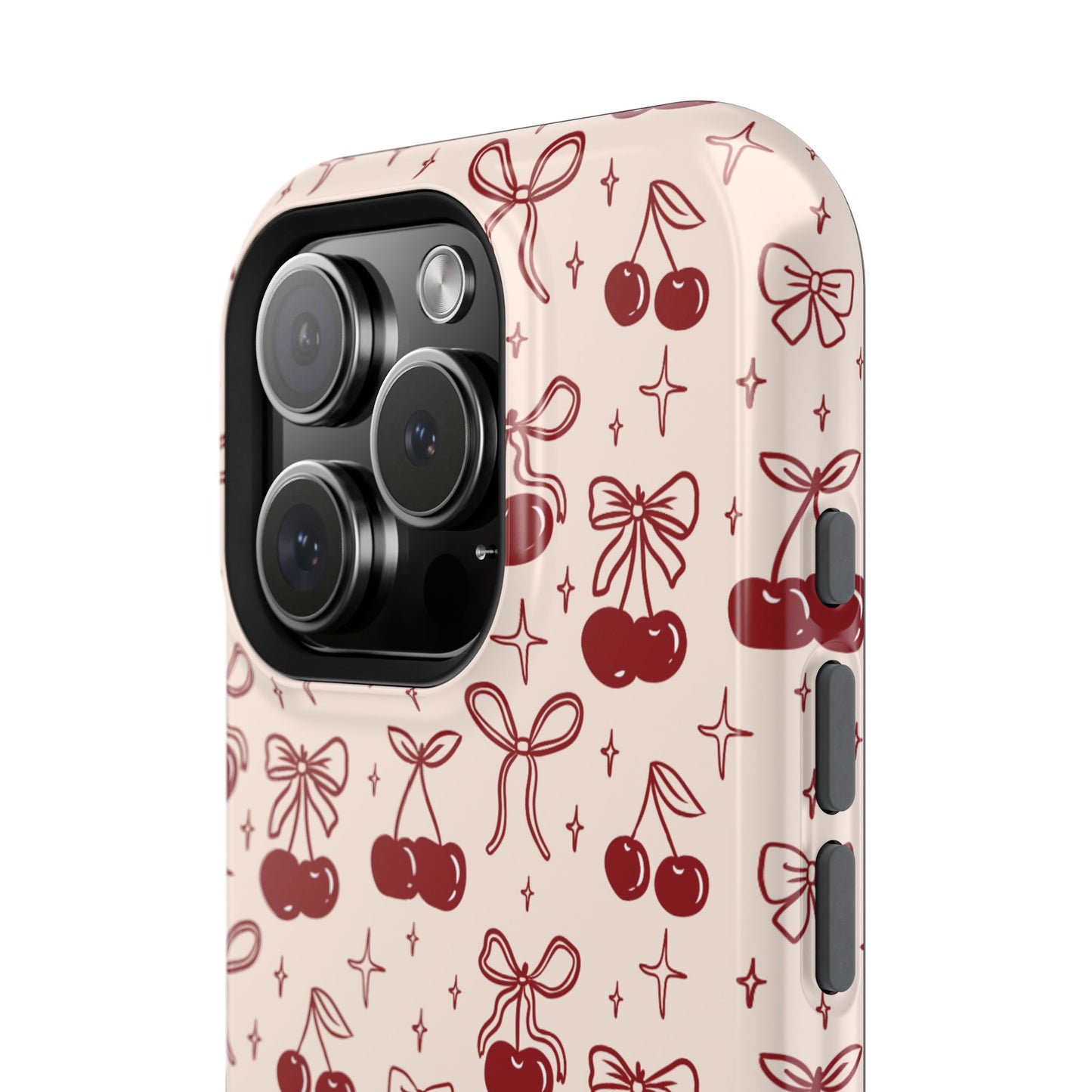 Cherry Blossom Phone Case - Impact-Resistant Cherry Pattern Design