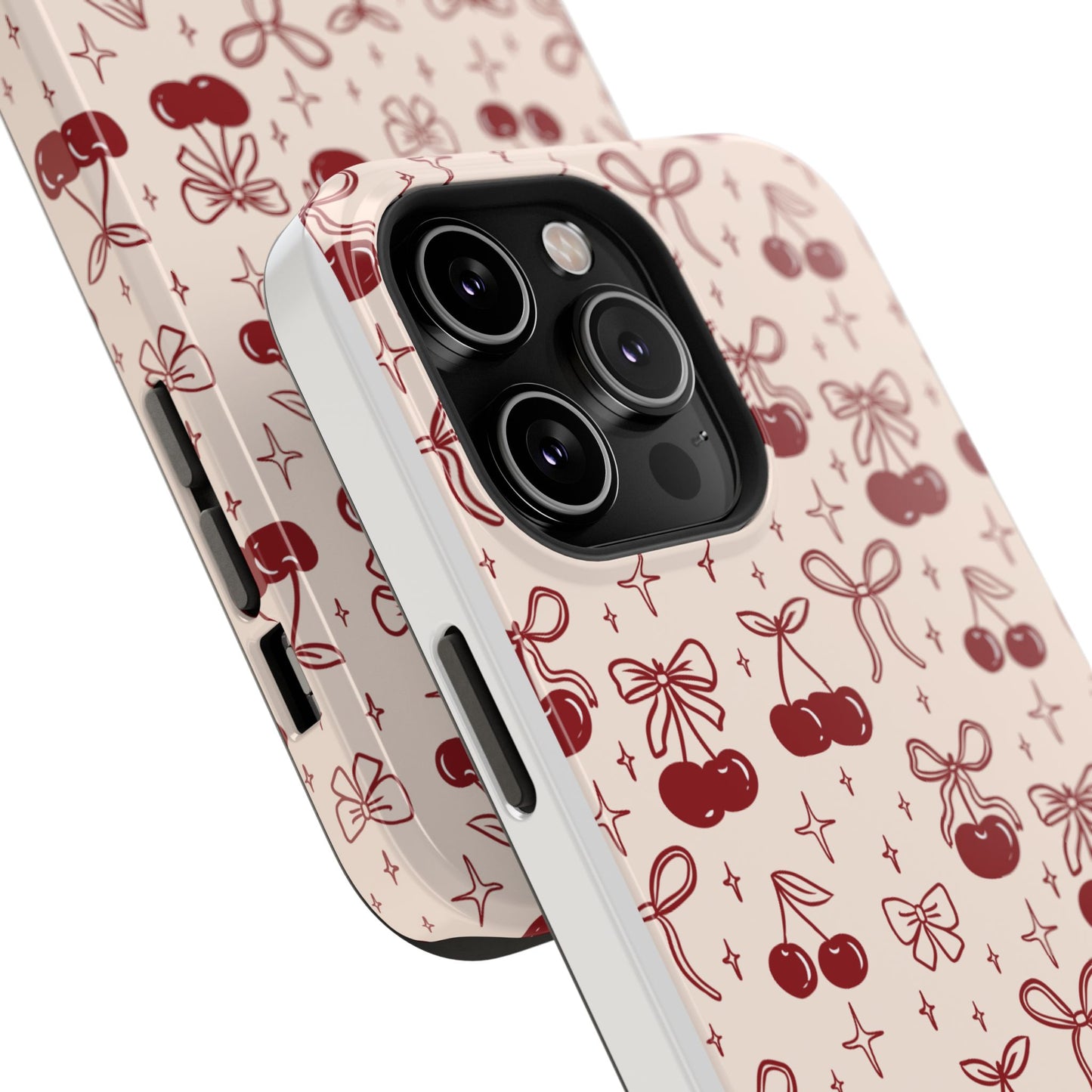 Cherry Blossom Phone Case - Impact-Resistant Cherry Pattern Design