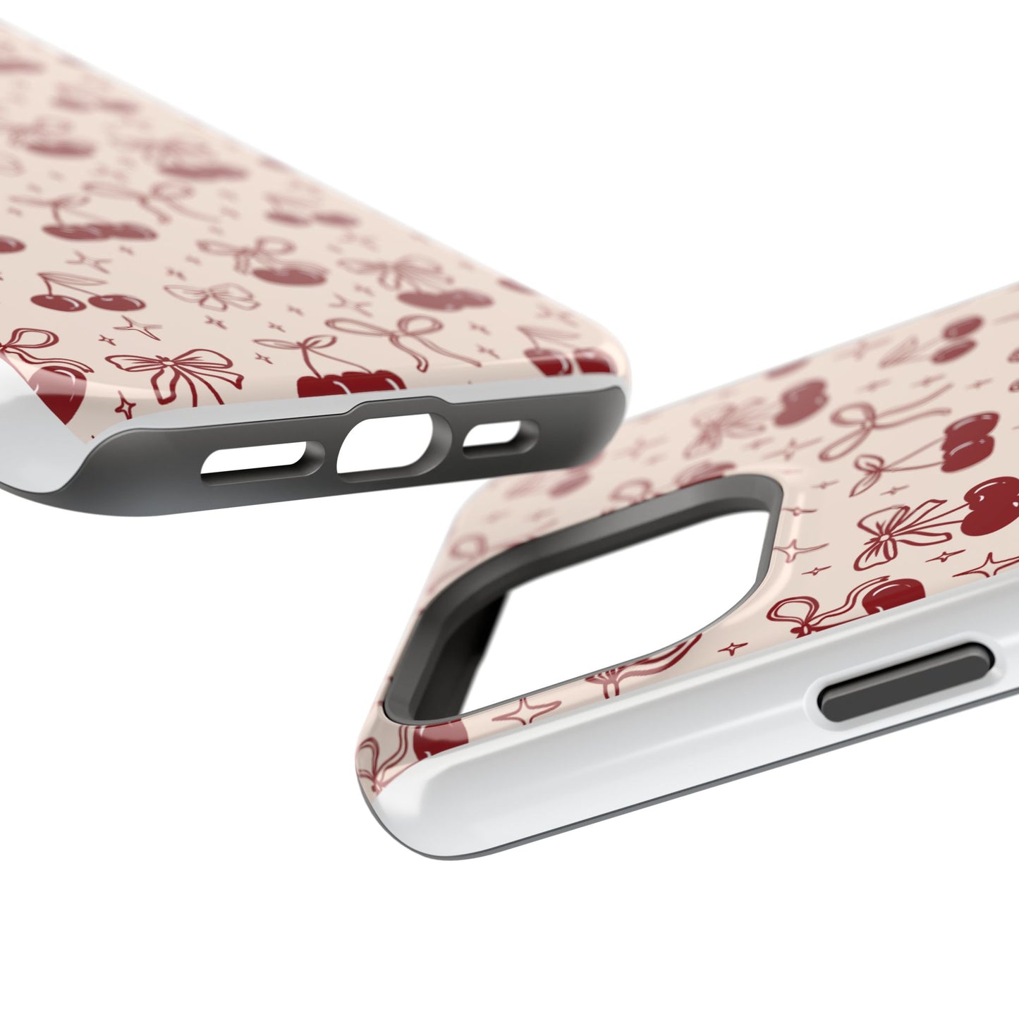 Cherry Blossom Phone Case - Impact-Resistant Cherry Pattern Design