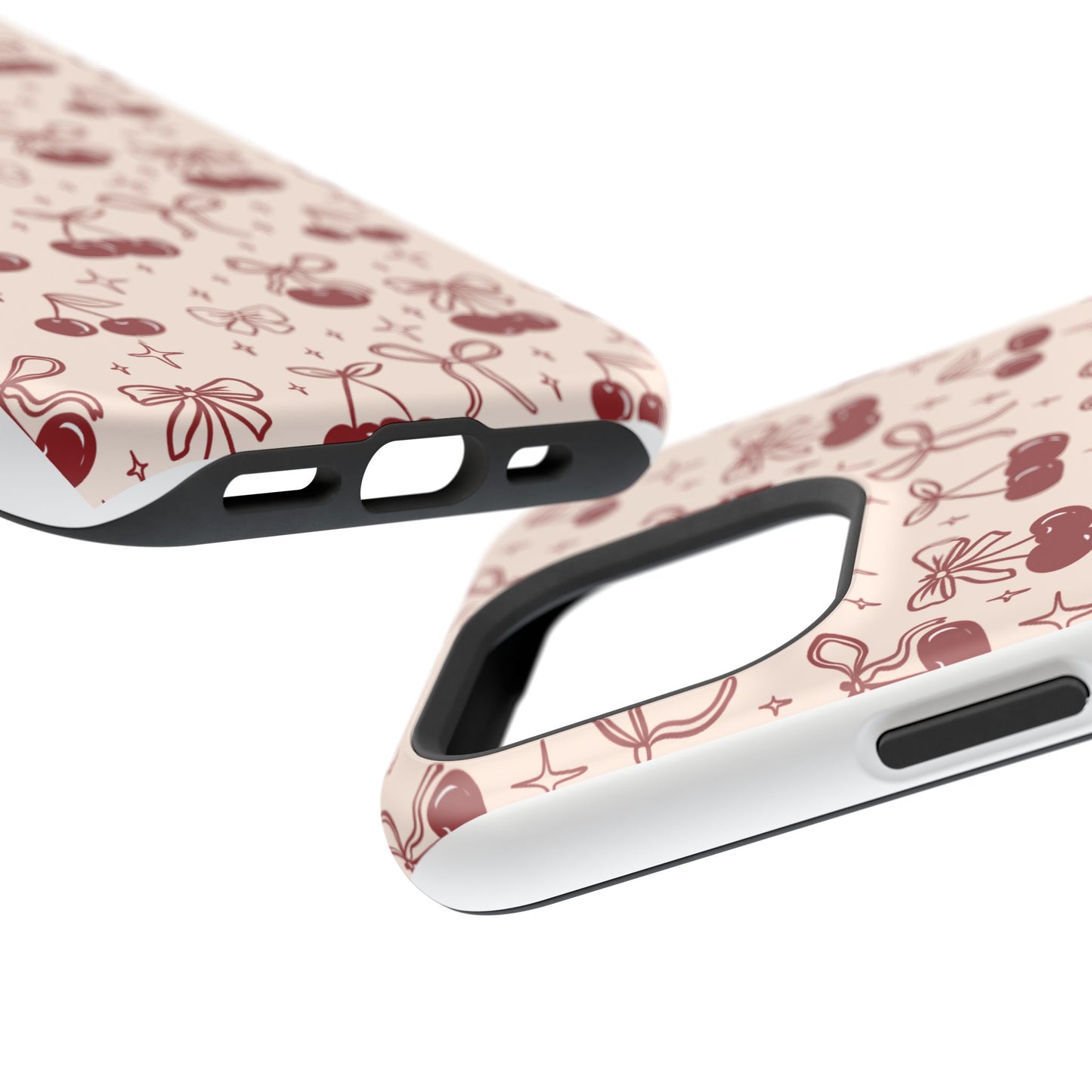Cherry Blossom Phone Case - Impact-Resistant Cherry Pattern Design