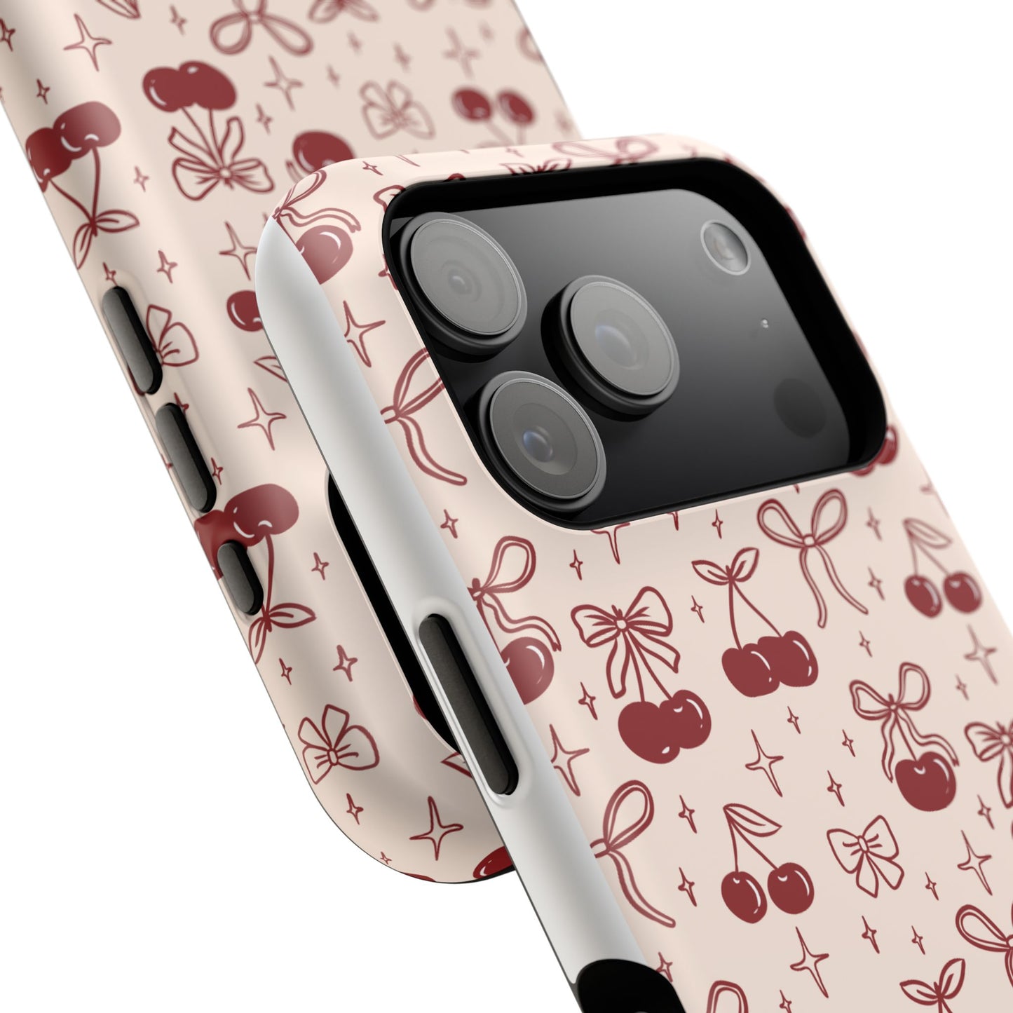 Cherry Blossom Phone Case - Impact-Resistant Cherry Pattern Design