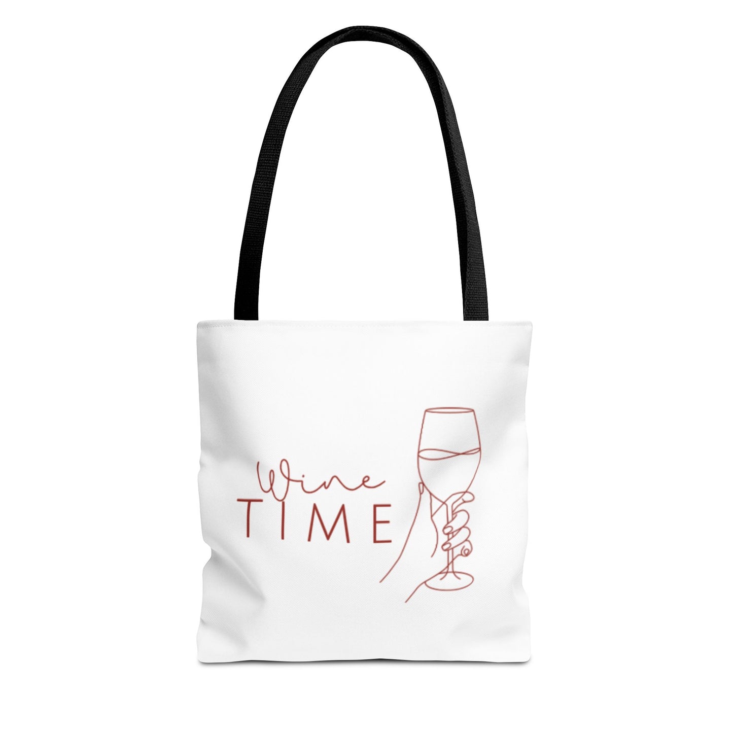 Wine Time Tote Bag - Fun Accessories for Wine Lovers, Perfect Gift for Celebrations, Events, and Everyday Use