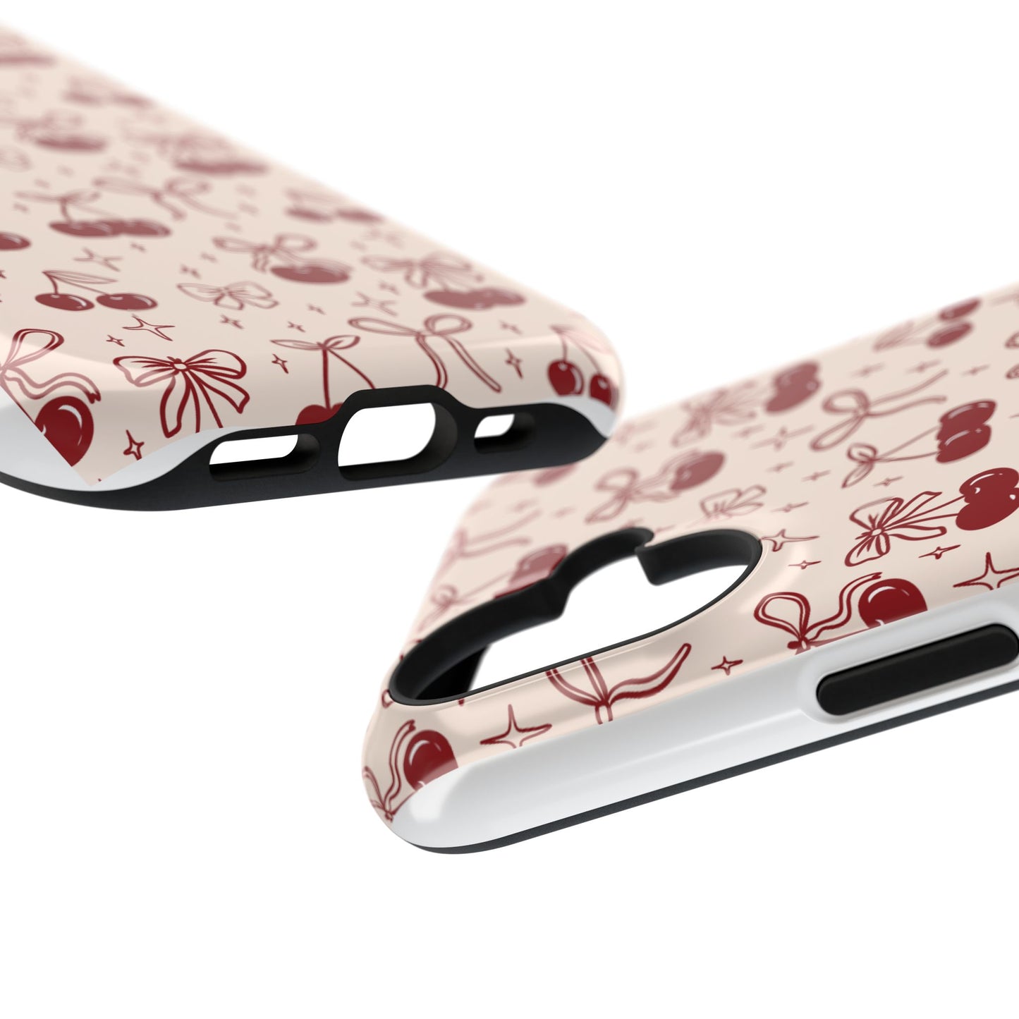 Cherry Blossom Phone Case - Impact-Resistant Cherry Pattern Design