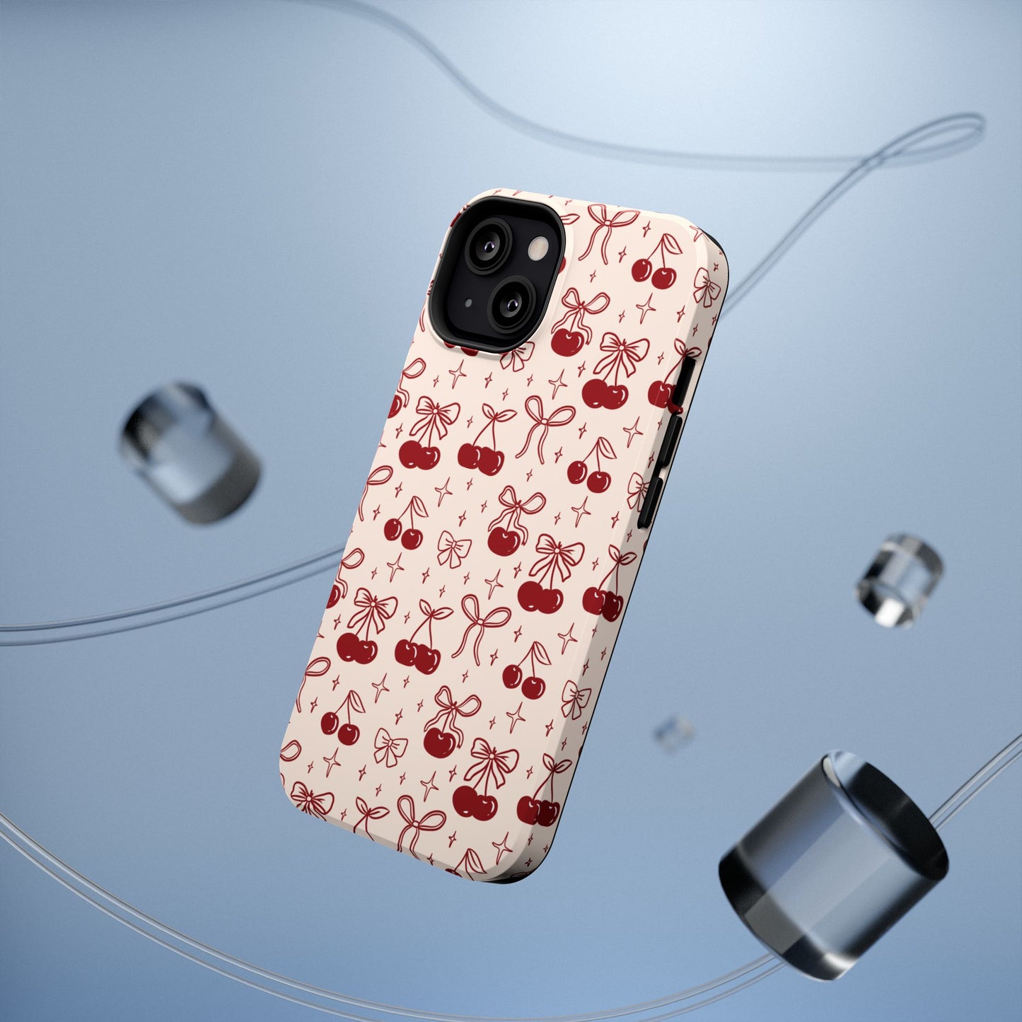 Cherry Blossom Phone Case - Impact-Resistant Cherry Pattern Design