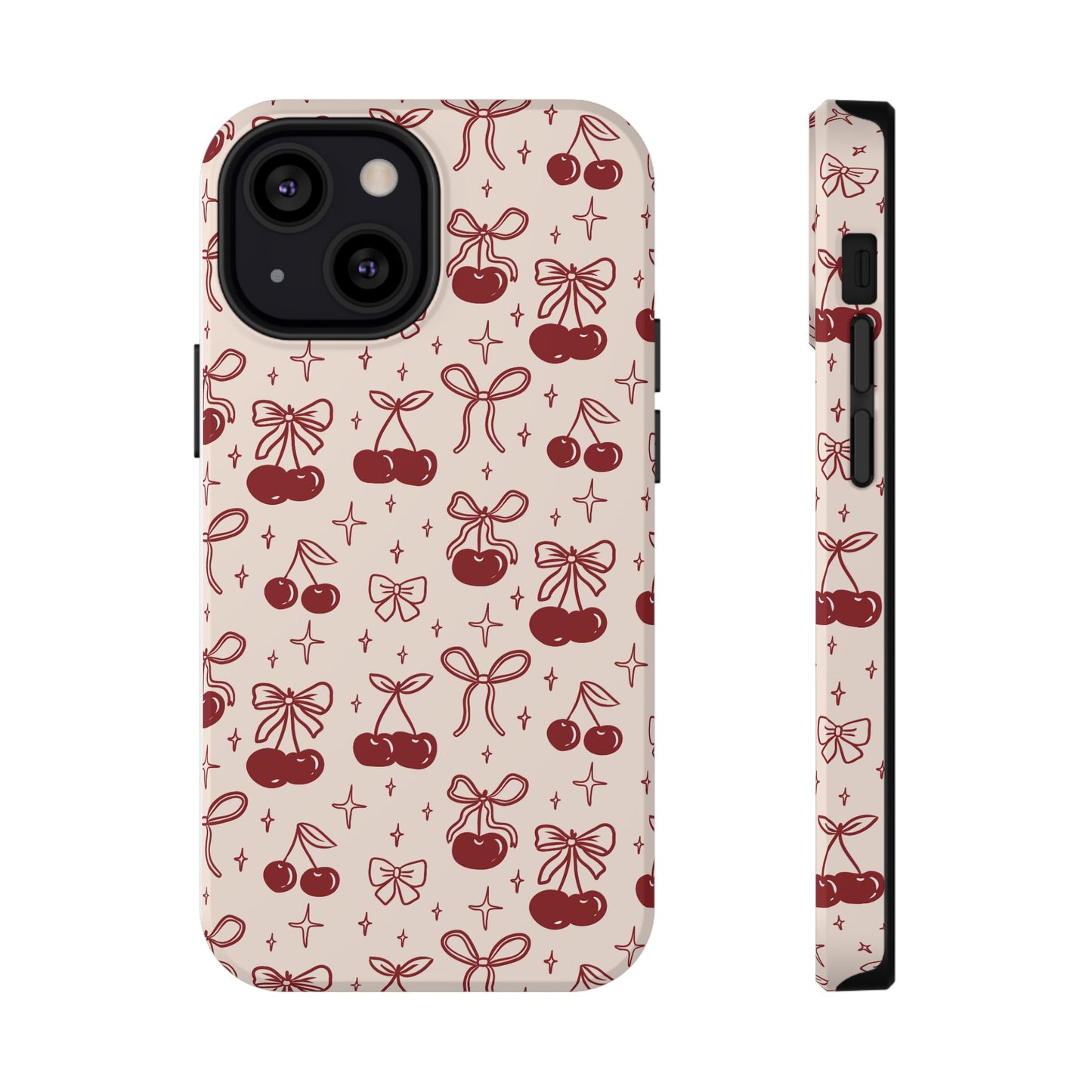 Cherry Blossom Phone Case - Impact-Resistant Cherry Pattern Design