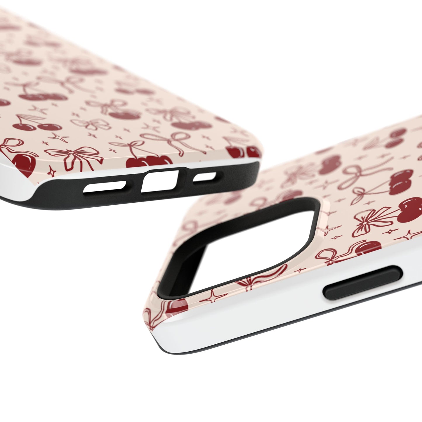 Cherry Blossom Phone Case - Impact-Resistant Cherry Pattern Design