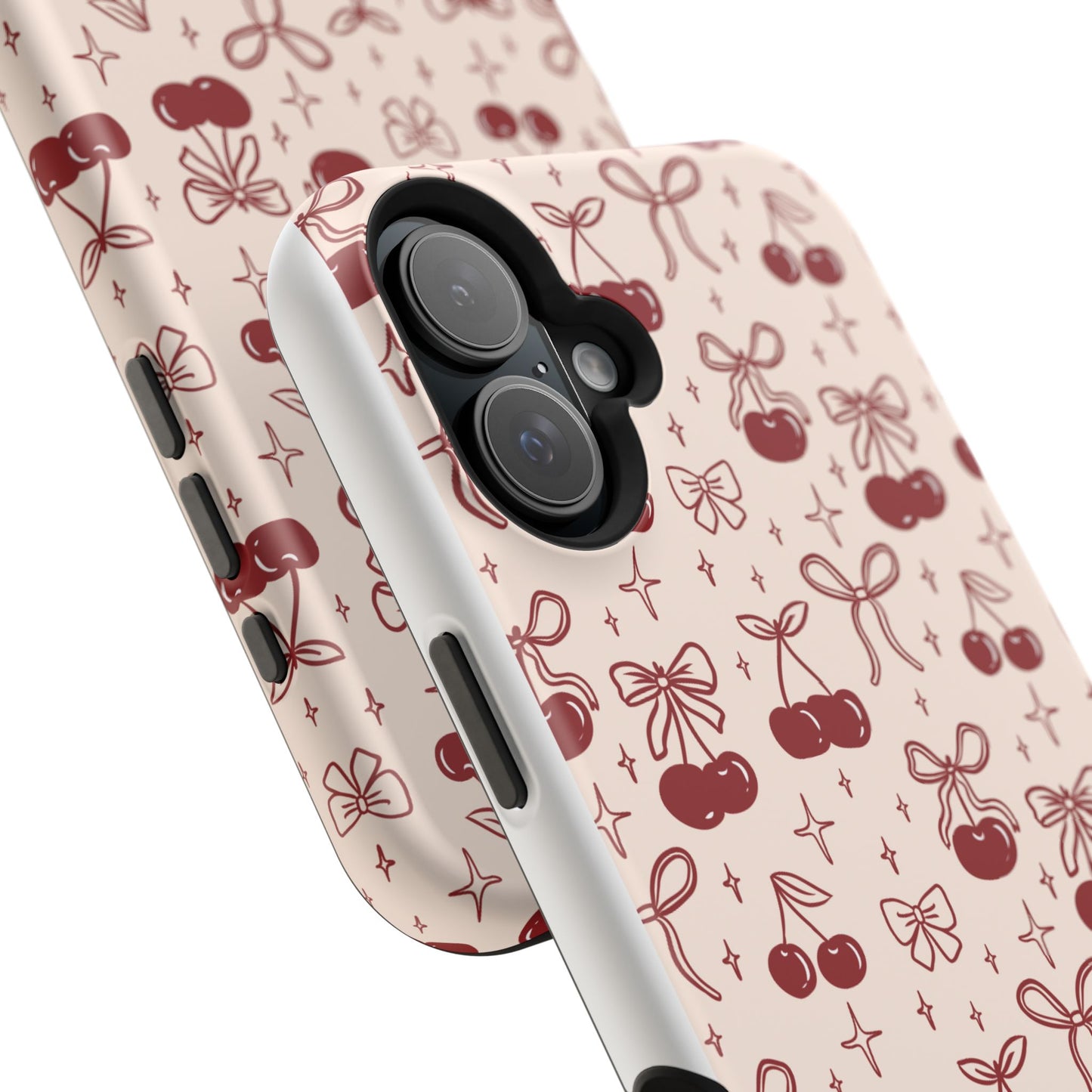Cherry Blossom Phone Case - Impact-Resistant Cherry Pattern Design
