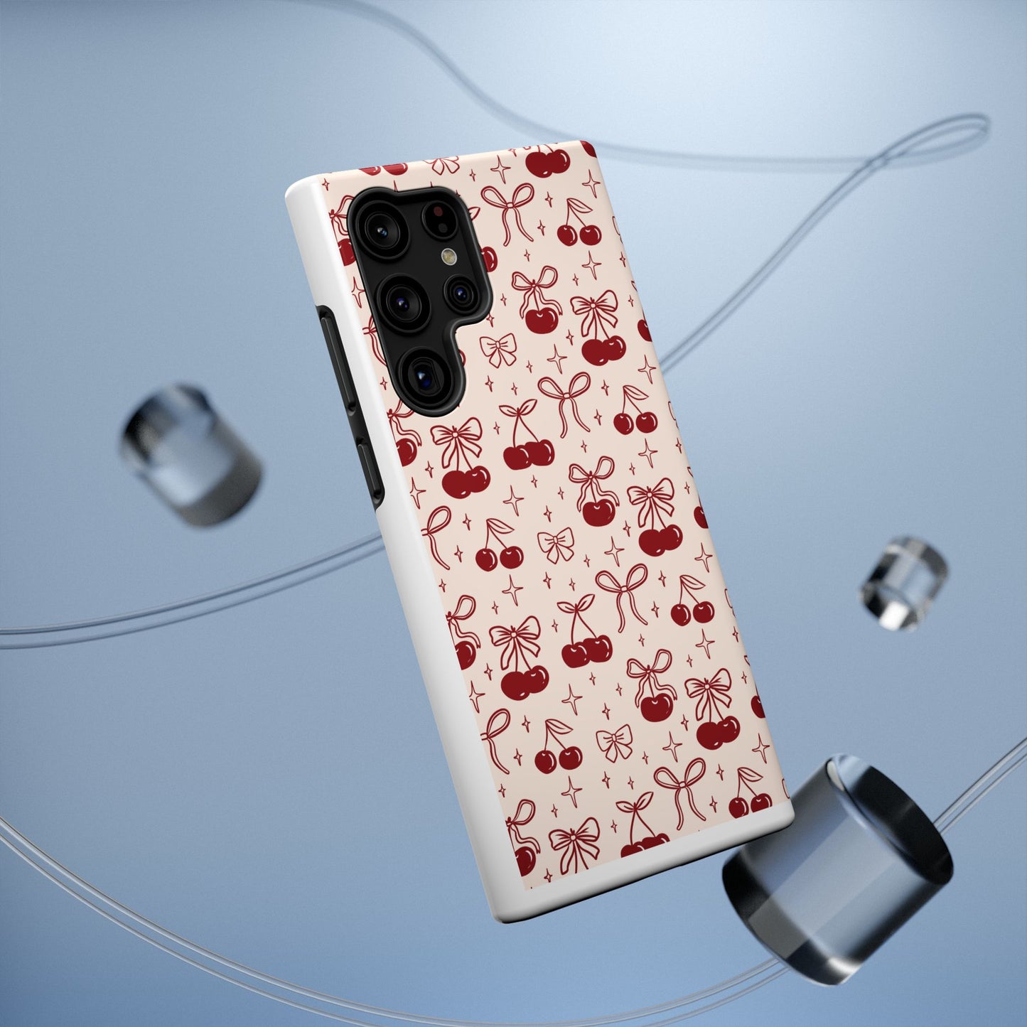 Cherry Blossom Phone Case - Impact-Resistant Cherry Pattern Design