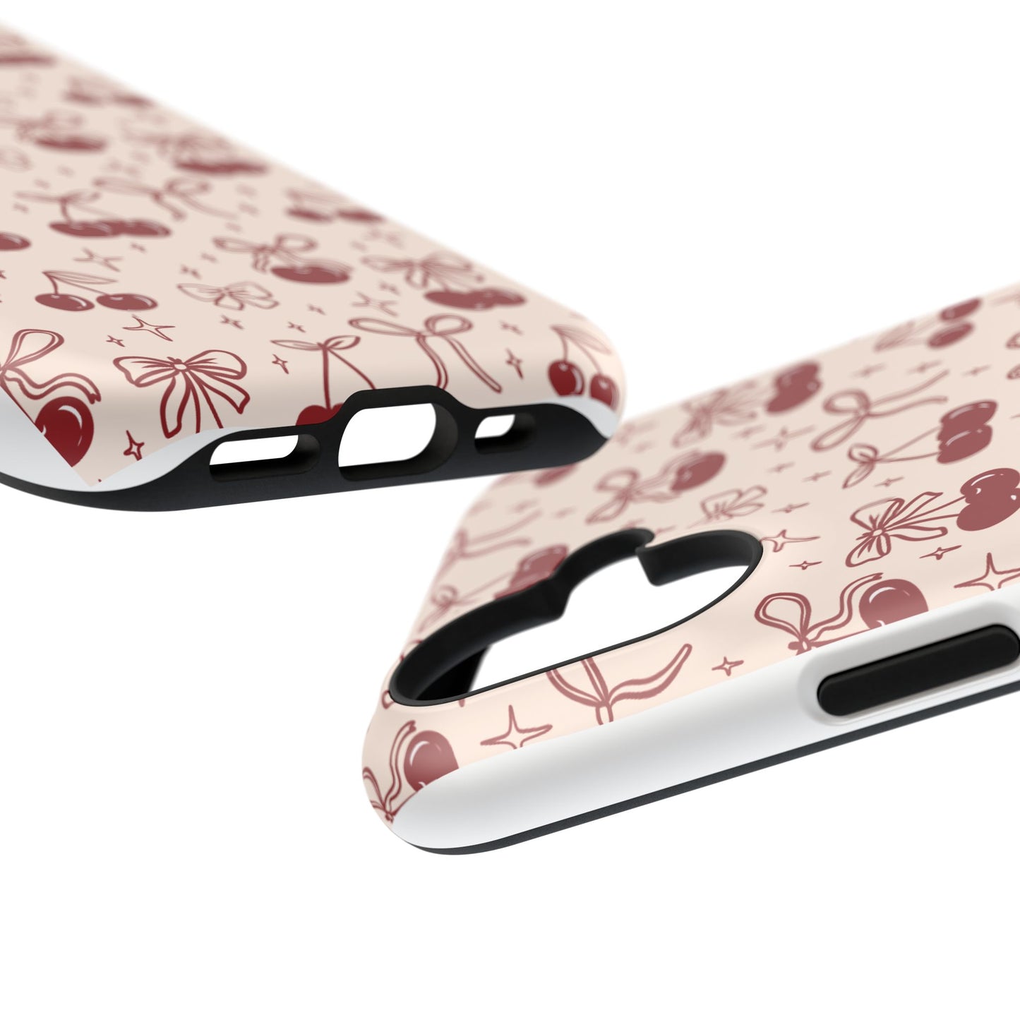 Cherry Blossom Phone Case - Impact-Resistant Cherry Pattern Design