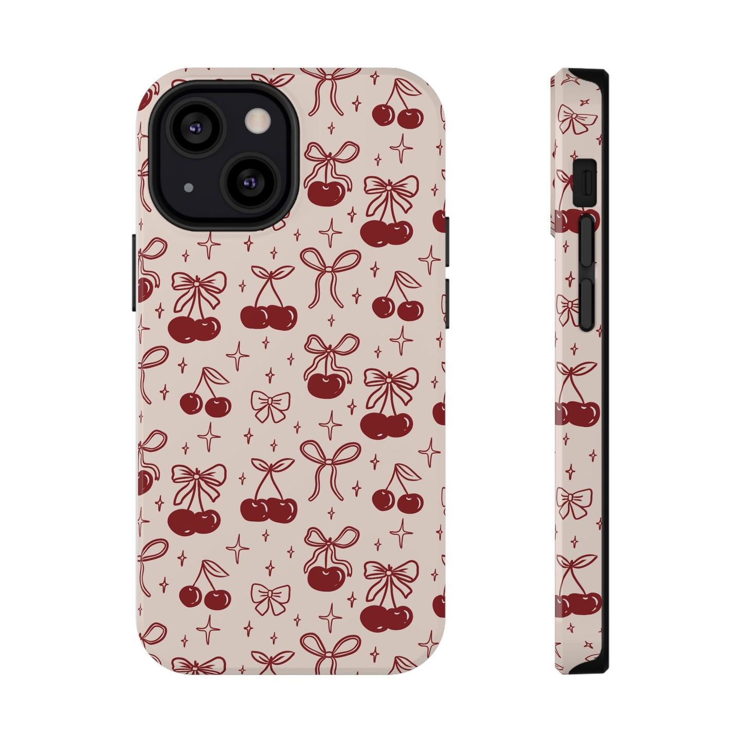 Cherry Blossom Phone Case - Impact-Resistant Cherry Pattern Design