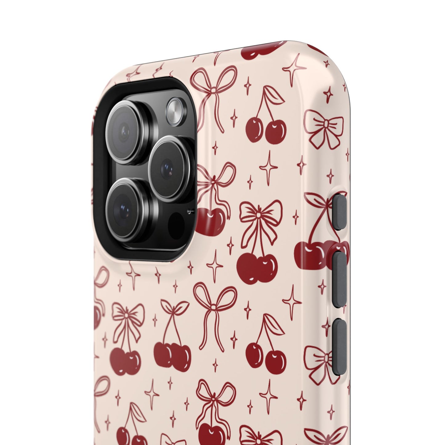 Cherry Blossom Phone Case - Impact-Resistant Cherry Pattern Design