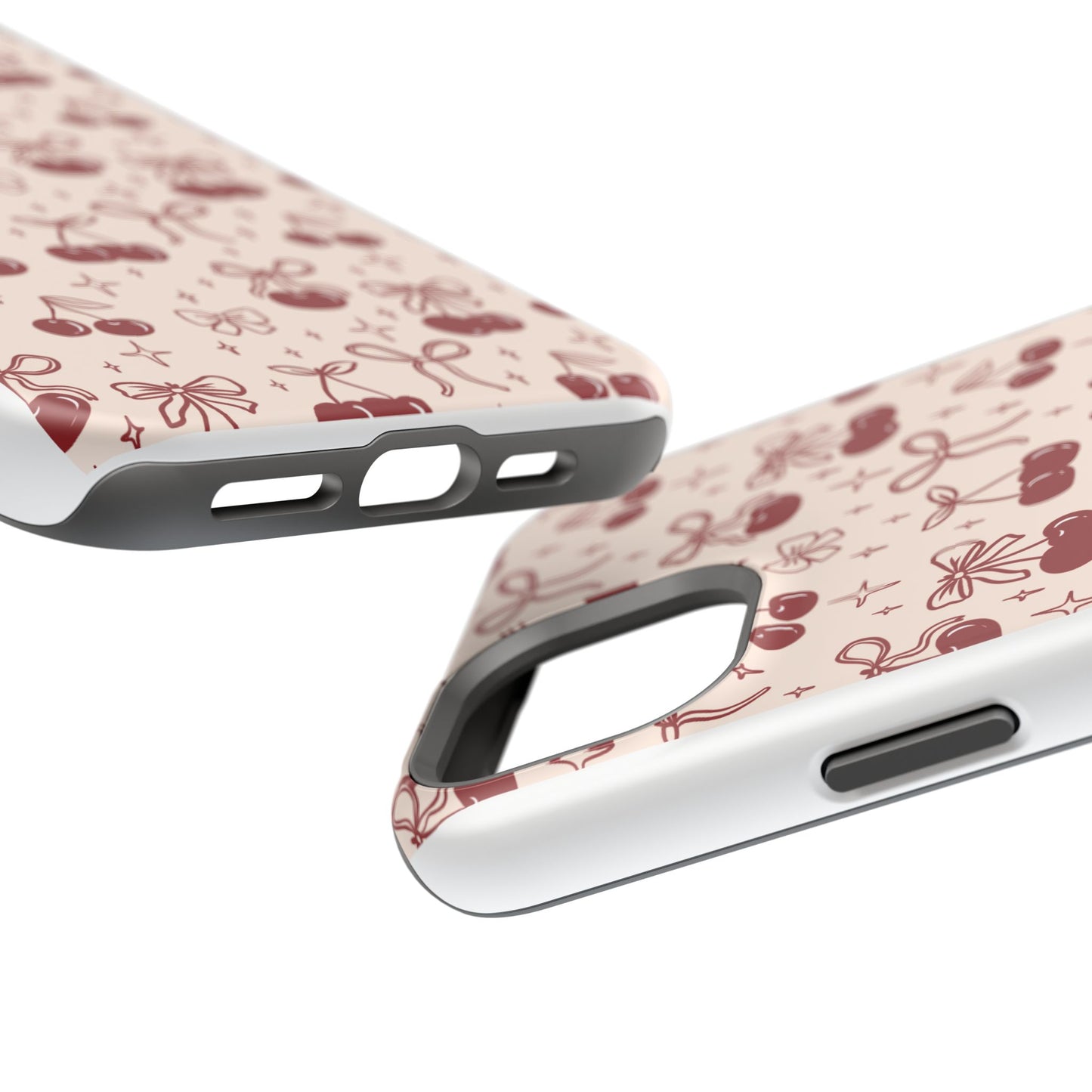 Cherry Blossom Phone Case - Impact-Resistant Cherry Pattern Design