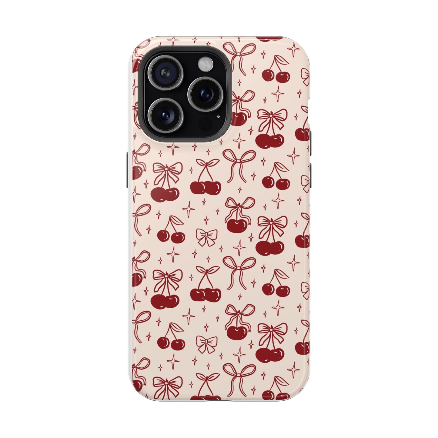 Cherry Blossom Phone Case - Impact-Resistant Cherry Pattern Design