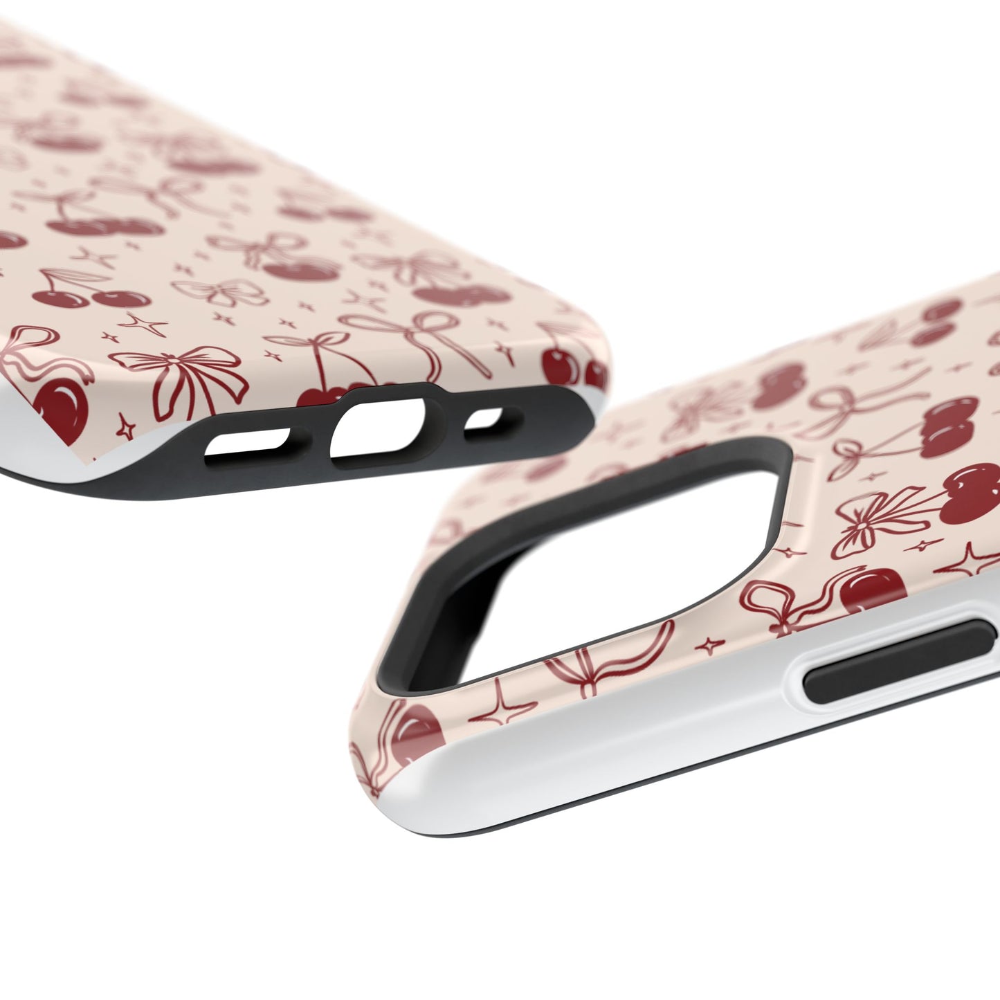 Cherry Blossom Phone Case - Impact-Resistant Cherry Pattern Design