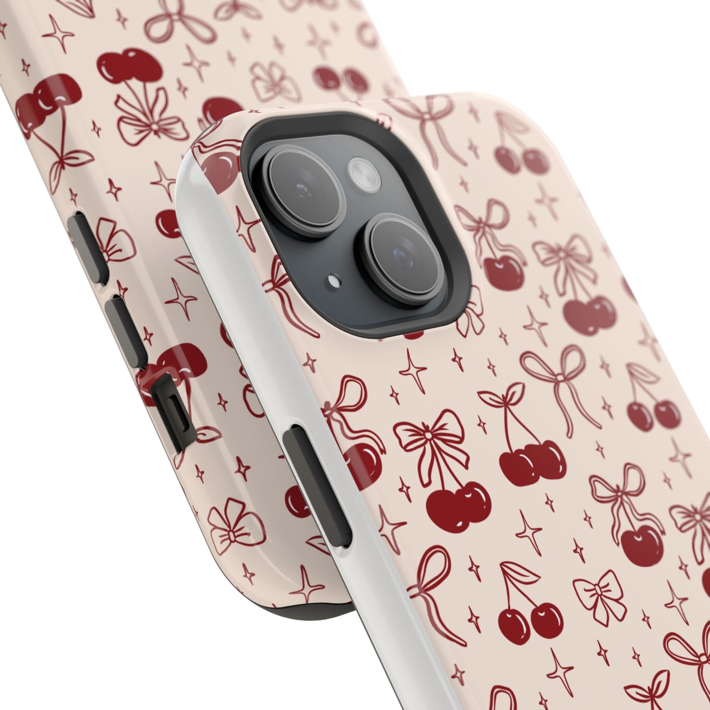 Cherry Blossom Phone Case - Impact-Resistant Cherry Pattern Design