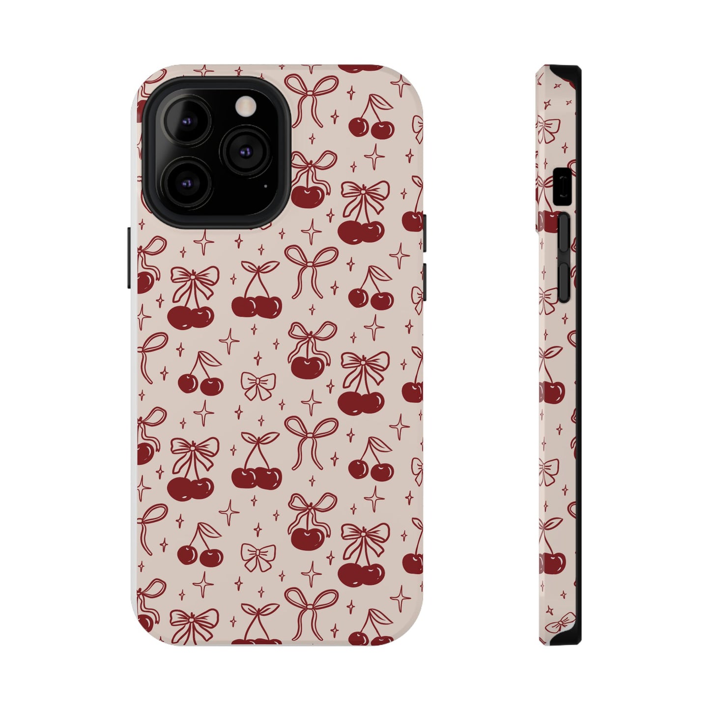 Cherry Blossom Phone Case - Impact-Resistant Cherry Pattern Design