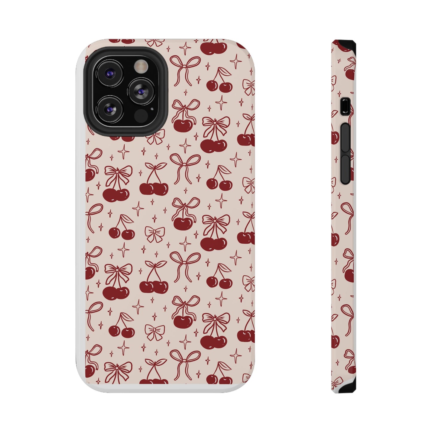 Cherry Blossom Phone Case - Impact-Resistant Cherry Pattern Design