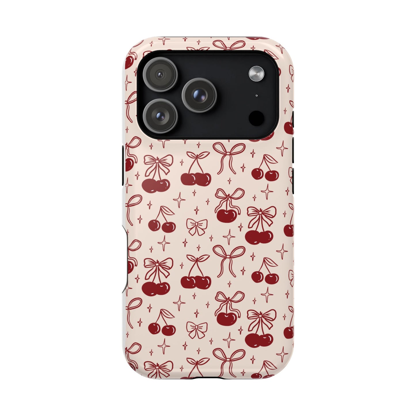 Cherry Blossom Phone Case - Impact-Resistant Cherry Pattern Design