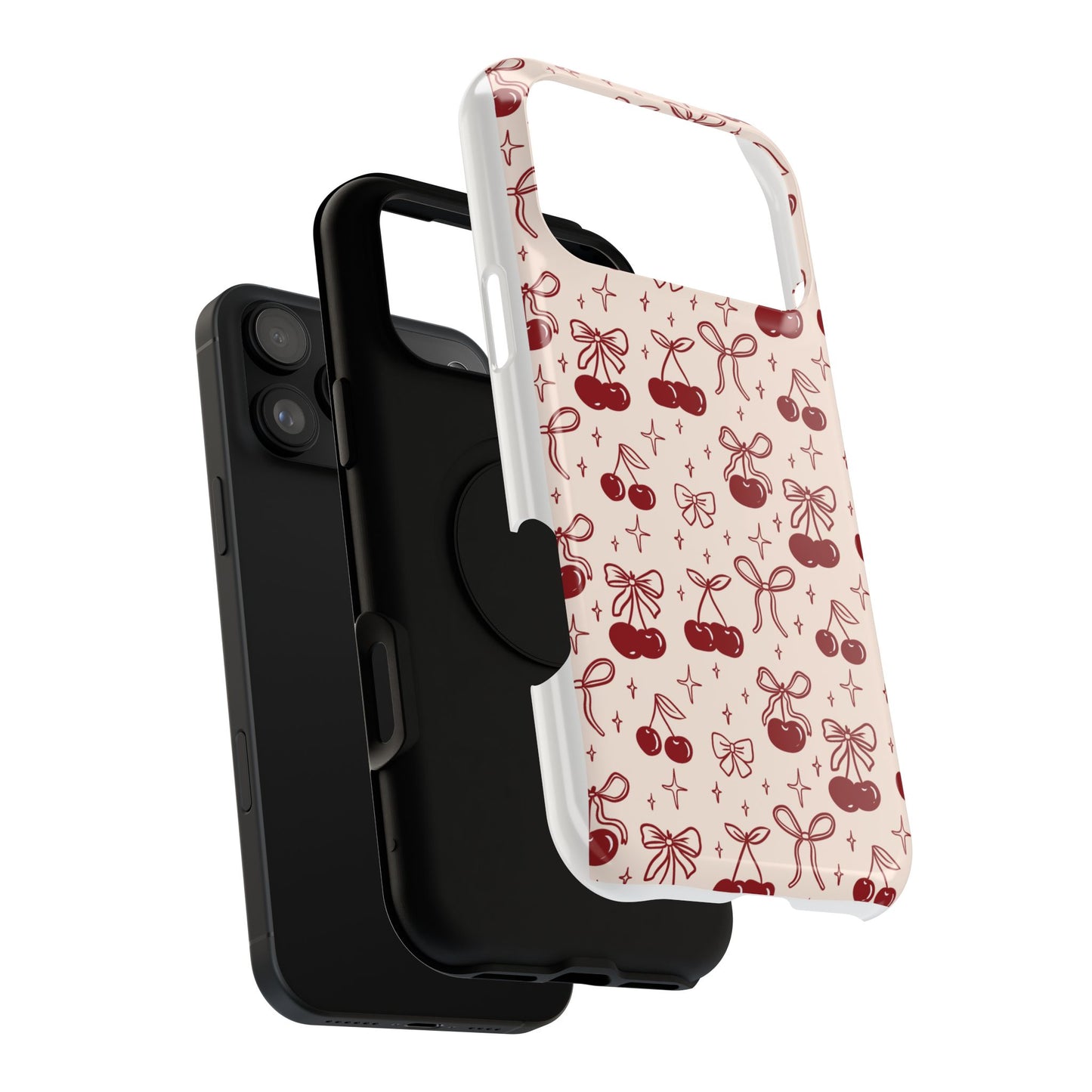 Cherry Blossom Phone Case - Impact-Resistant Cherry Pattern Design