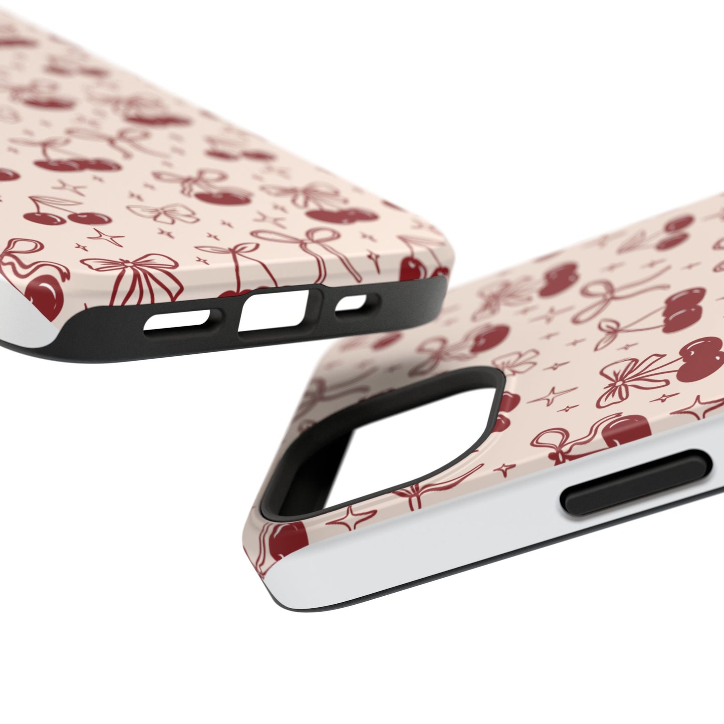 Cherry Blossom Phone Case - Impact-Resistant Cherry Pattern Design