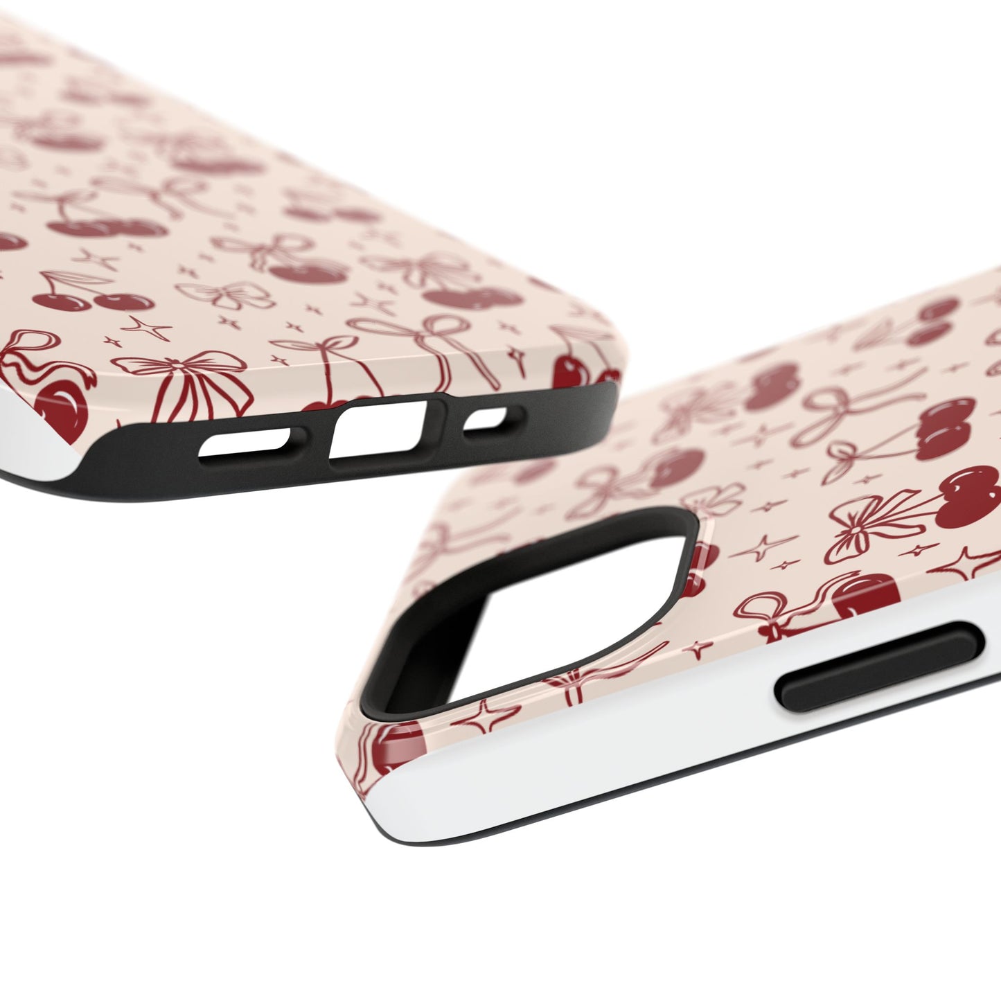 Cherry Blossom Phone Case - Impact-Resistant Cherry Pattern Design