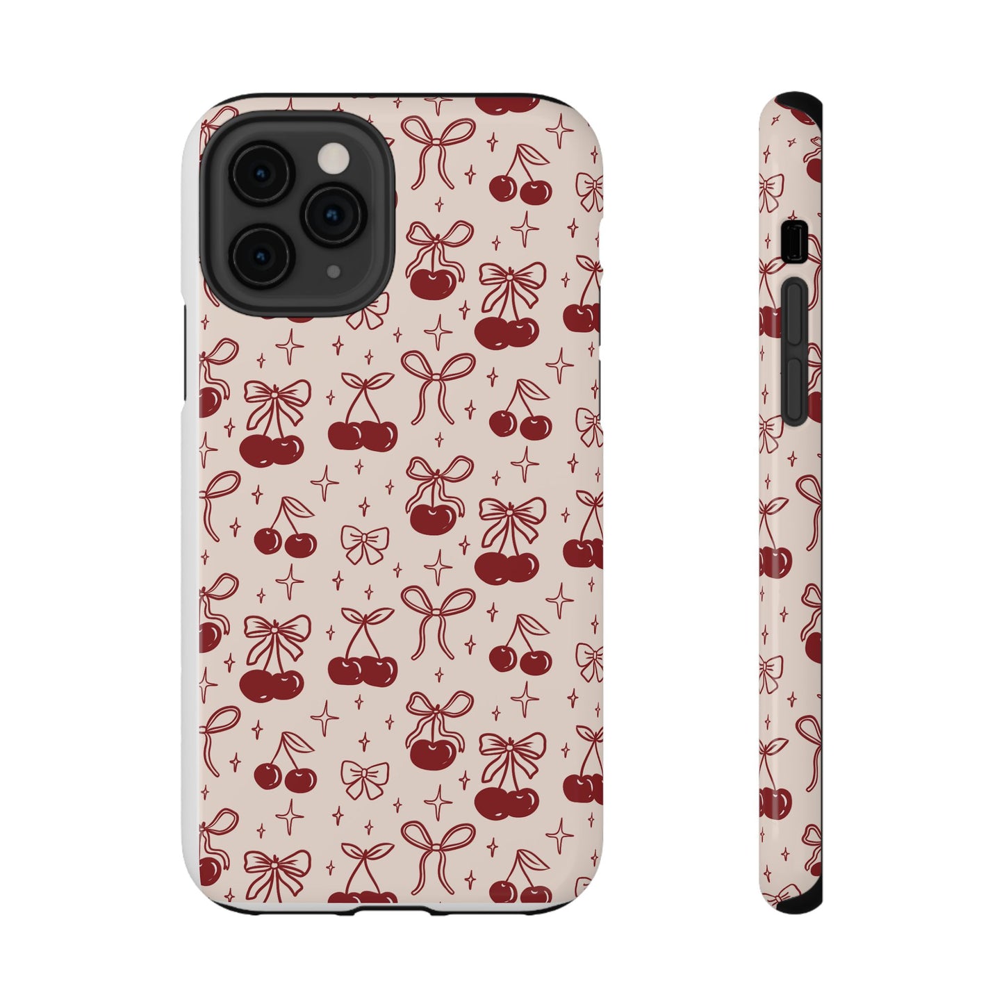 Cherry Blossom Phone Case - Impact-Resistant Cherry Pattern Design