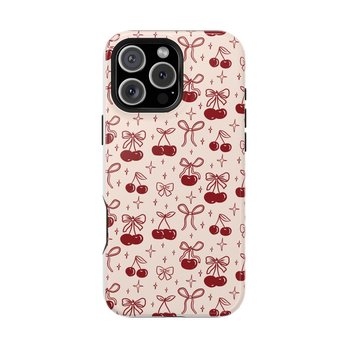 Cherry Blossom Phone Case - Impact-Resistant Cherry Pattern Design