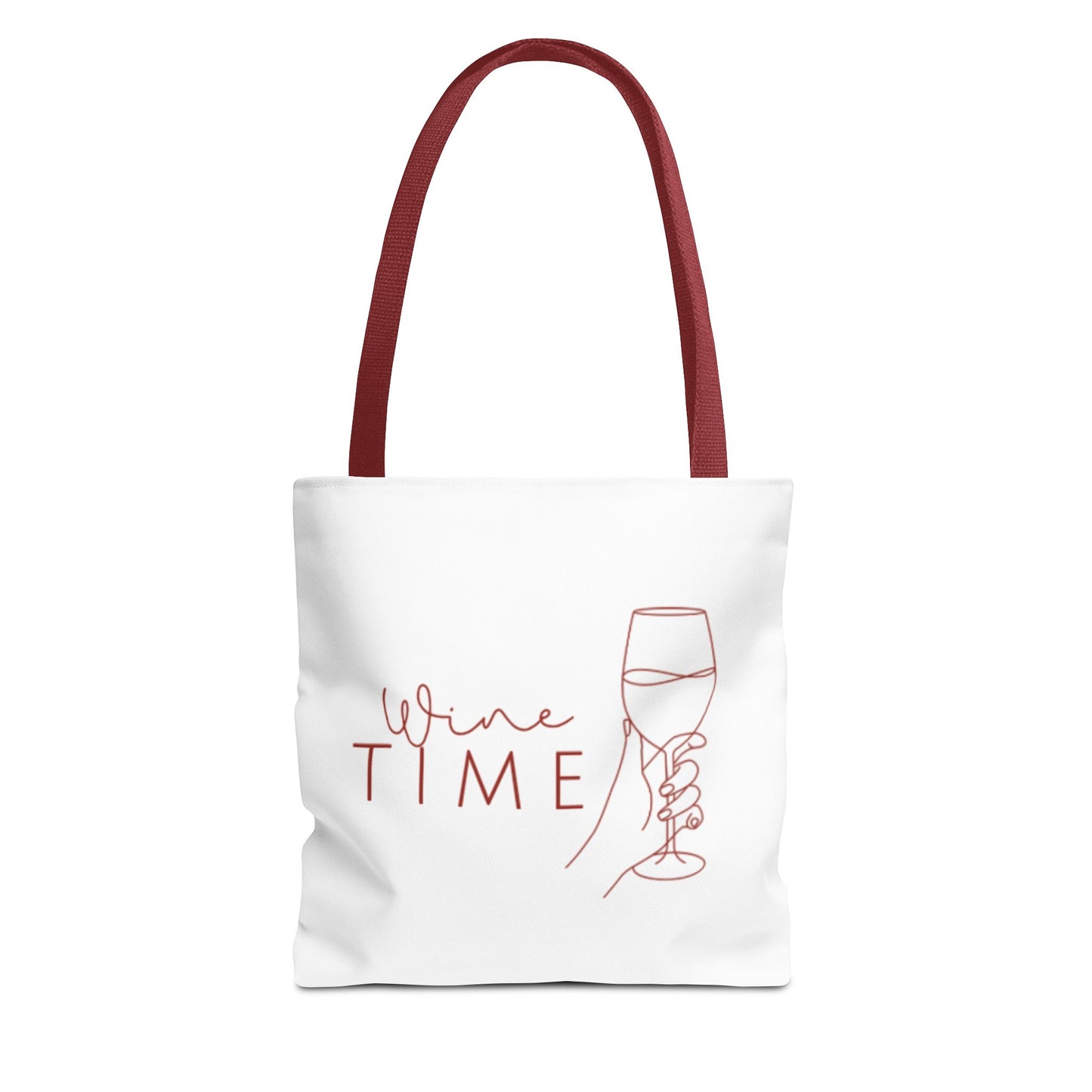 Wine Time Tote Bag - Fun Accessories for Wine Lovers, Perfect Gift for Celebrations, Events, and Everyday Use