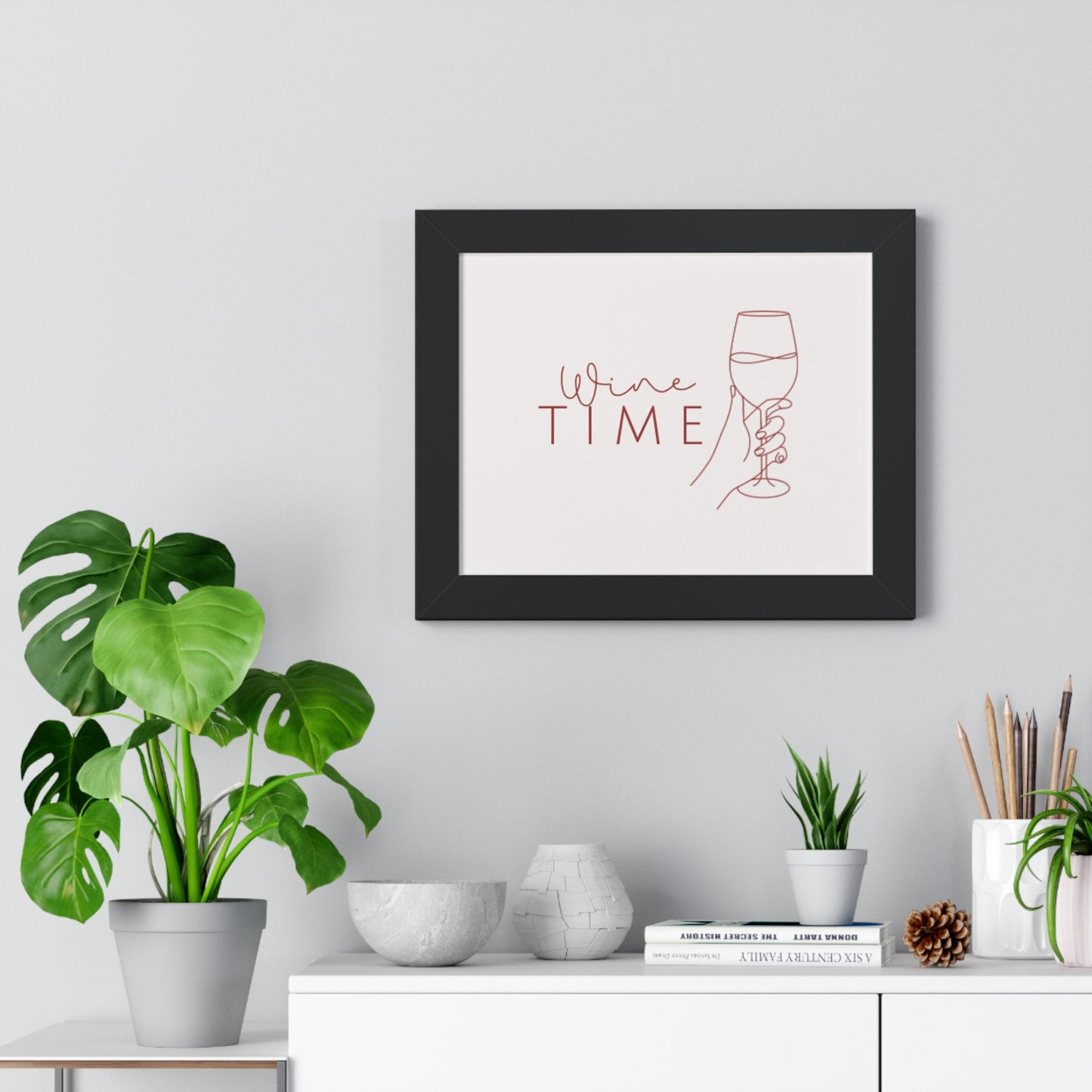Wine Time Cute Wall Decor