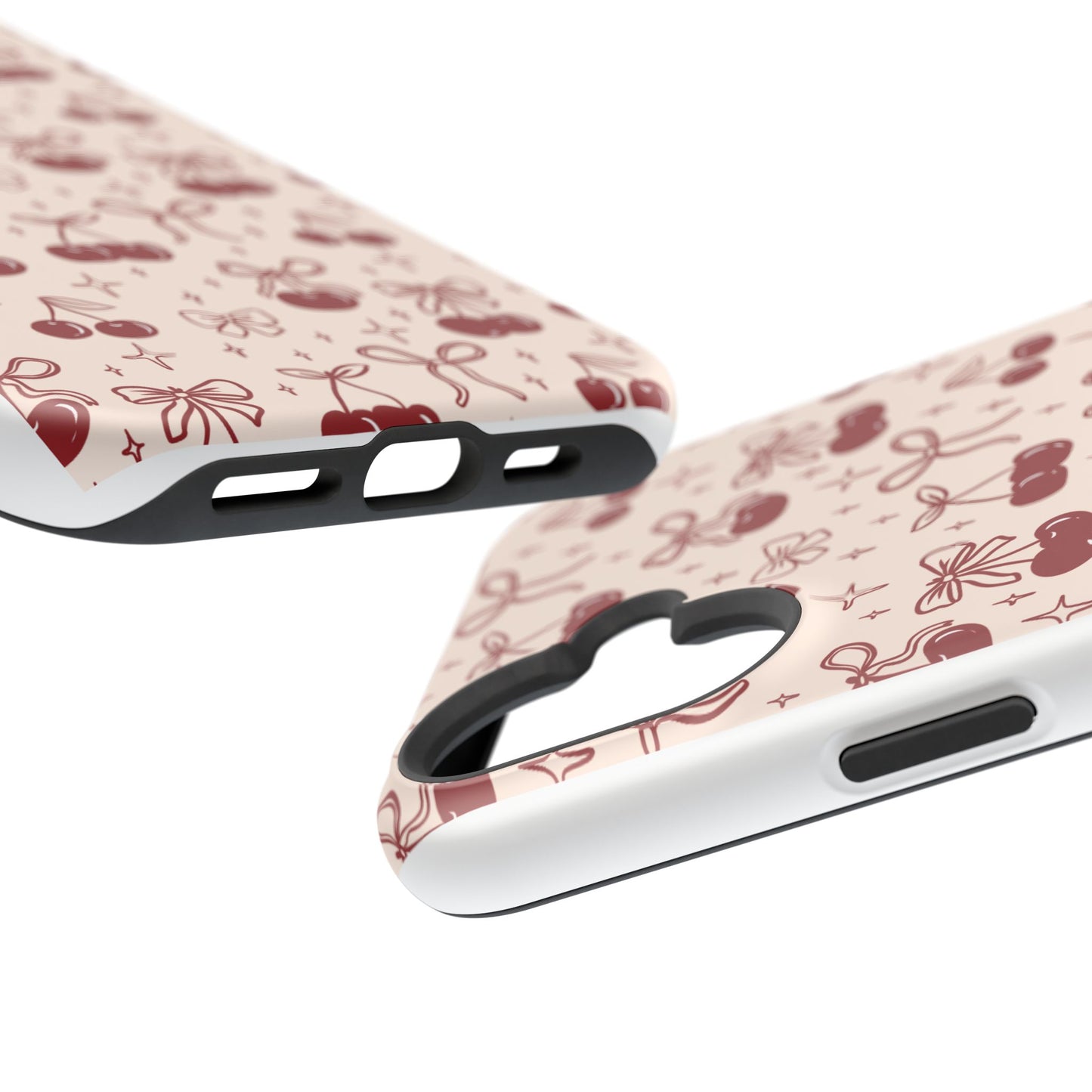 Cherry Blossom Phone Case - Impact-Resistant Cherry Pattern Design