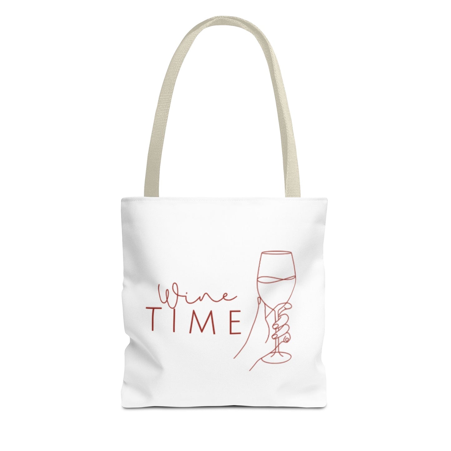 Wine Time Tote Bag - Fun Accessories for Wine Lovers, Perfect Gift for Celebrations, Events, and Everyday Use