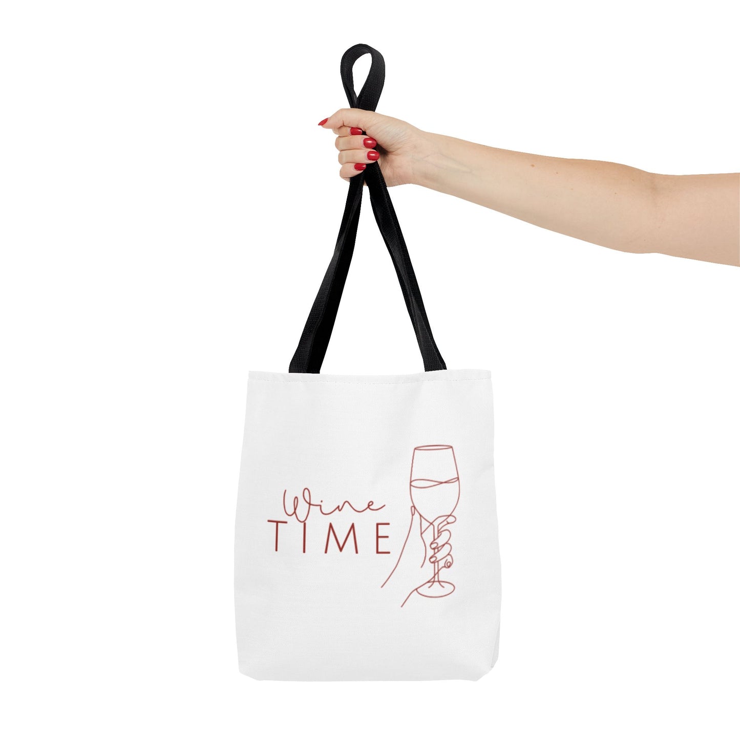 Wine Time Tote Bag - Fun Accessories for Wine Lovers, Perfect Gift for Celebrations, Events, and Everyday Use